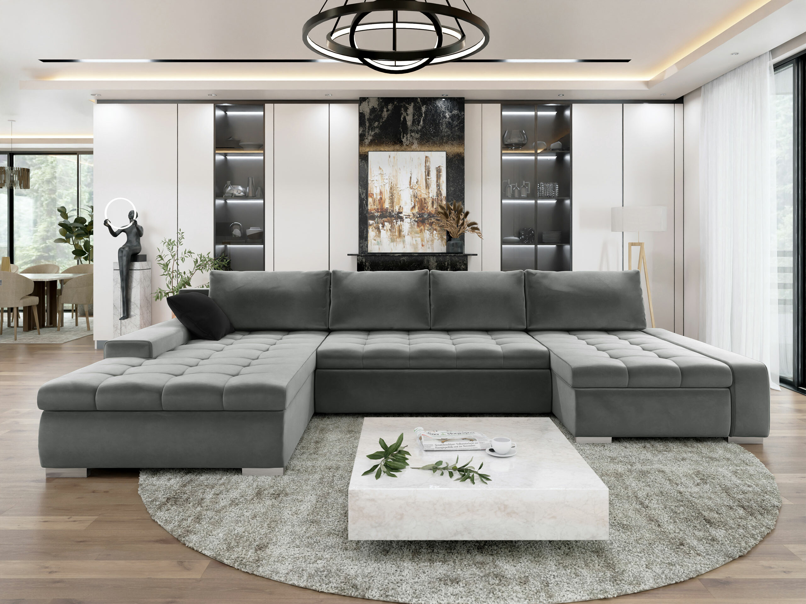 Ъглов диван Comfivo Oliva (Magic Velvet 2217 + Magic Velvet 2219)