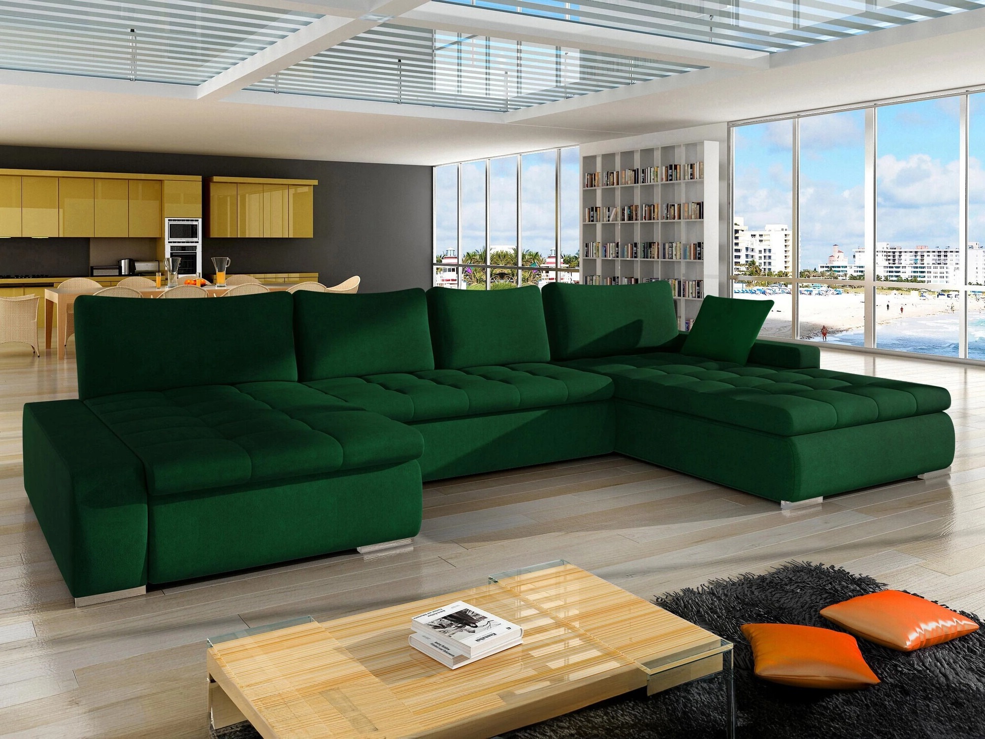 Ъглов диван Comfivo Oliva (Uttario Velvet 2951)