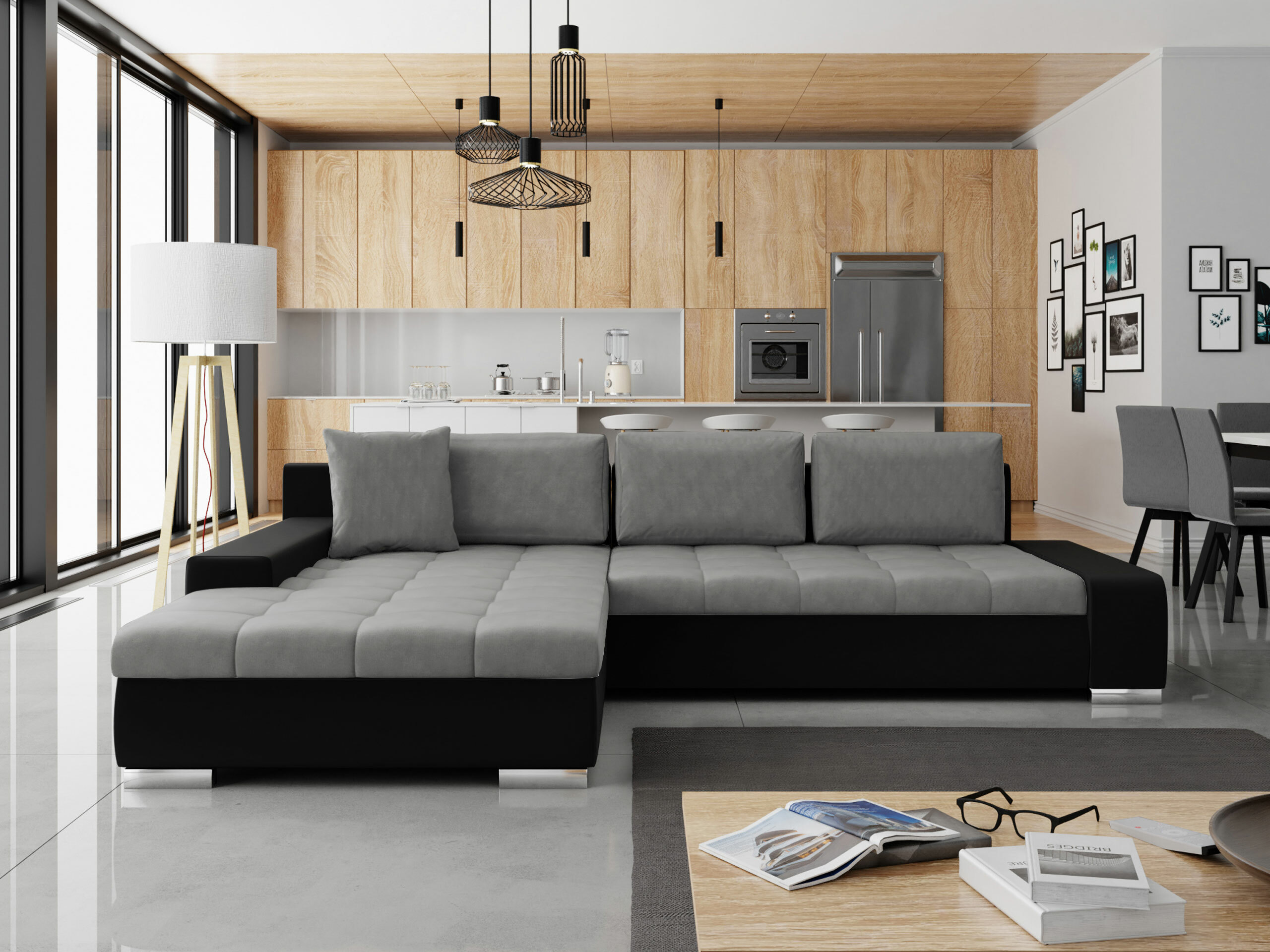 Ъглов диван Comfivo Nitor II (Magic Velvet 2219 + Magic Velvet 2217)