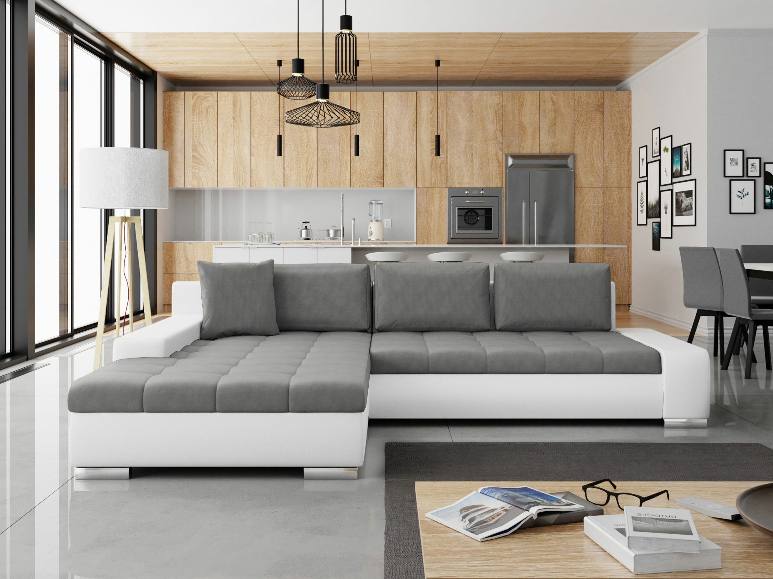 Ъглов диван Comfivo Nitor II (Soft 017 + Magic Velvet 2217)