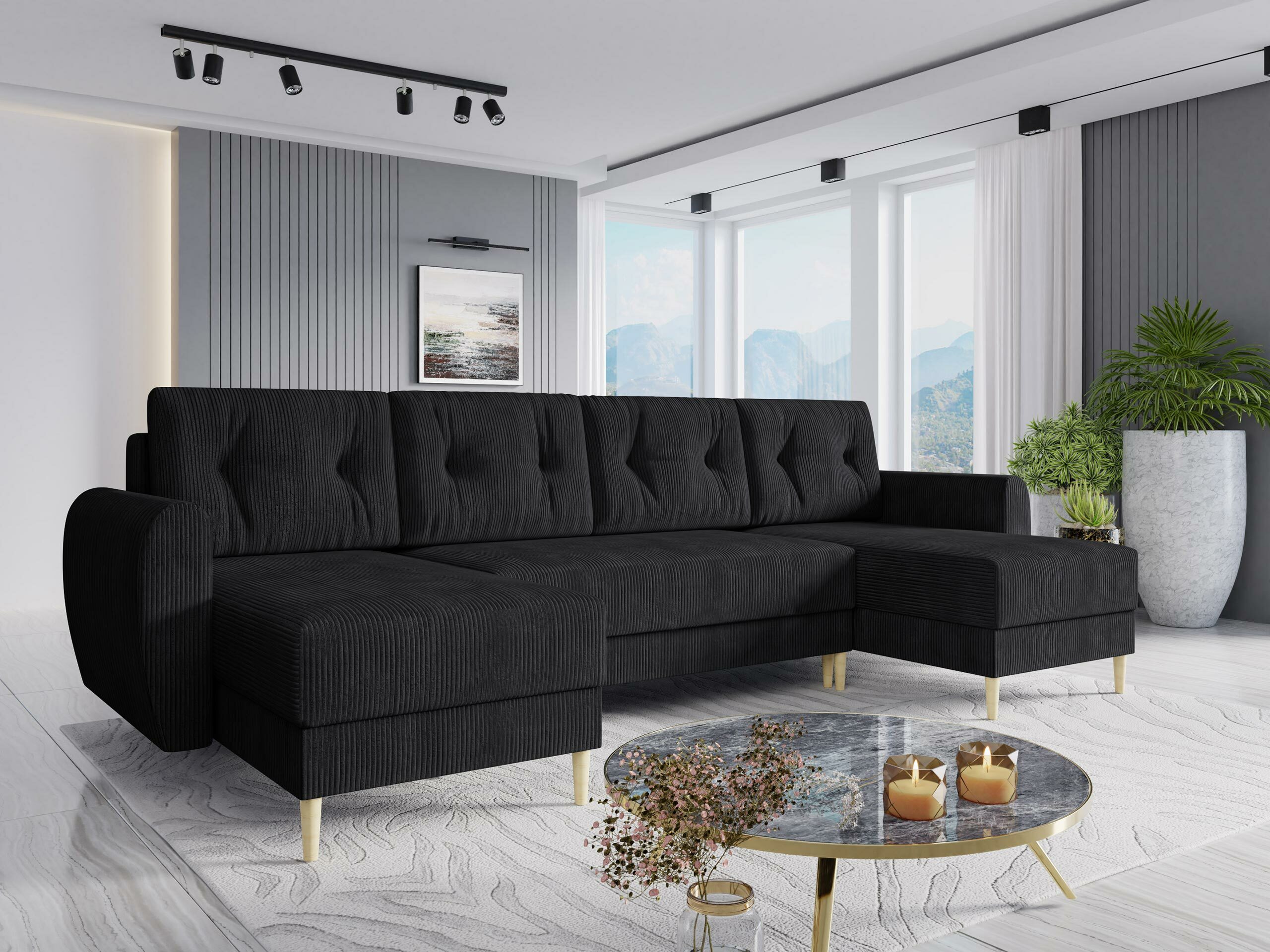 Ъглов диван Memphis 140 (Poso 135)