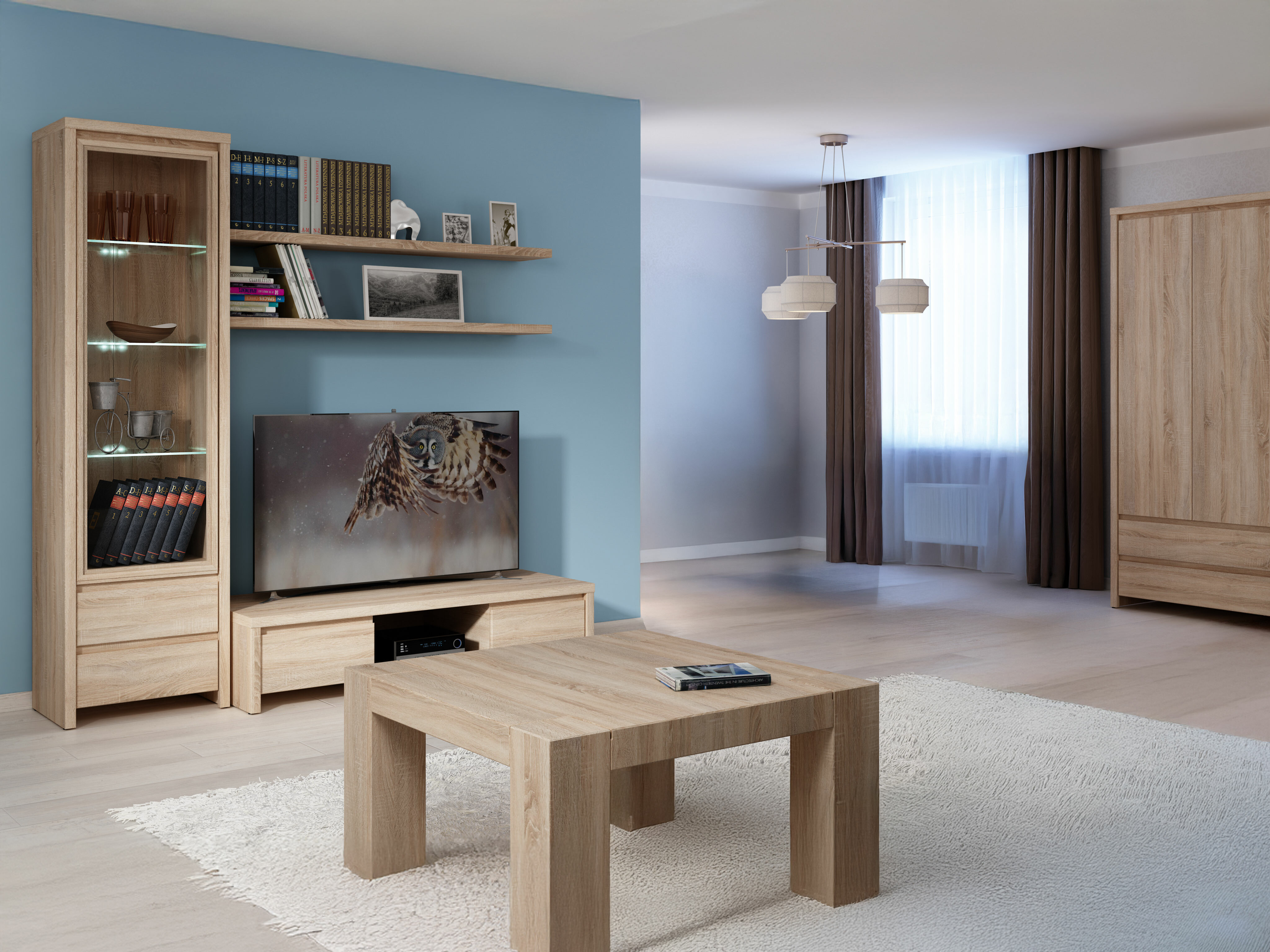 Етажерка Nolroma 140 (Сонома дъб)