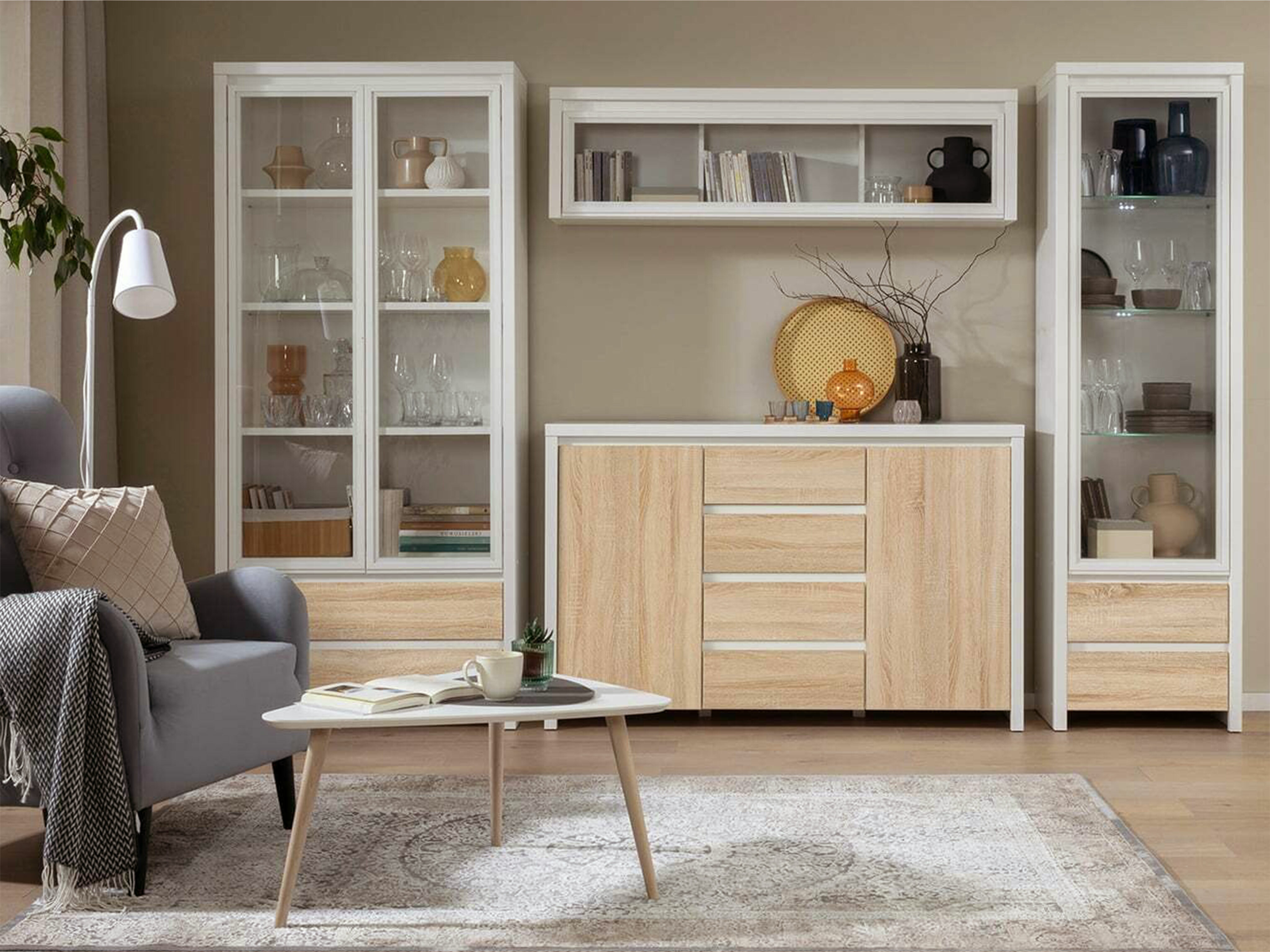 Скрин Nolroma 103 (Бял + Сонома дъб)