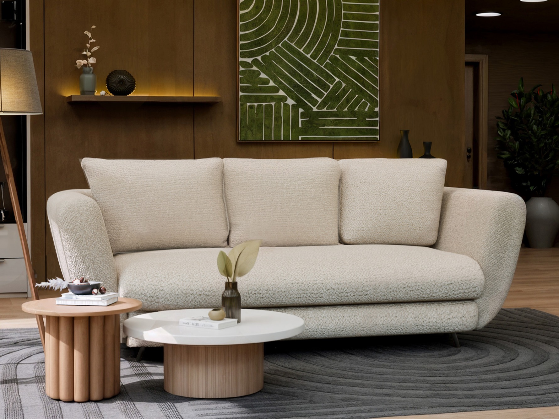 Разтегателен диван Mandeville 354 (Черен)