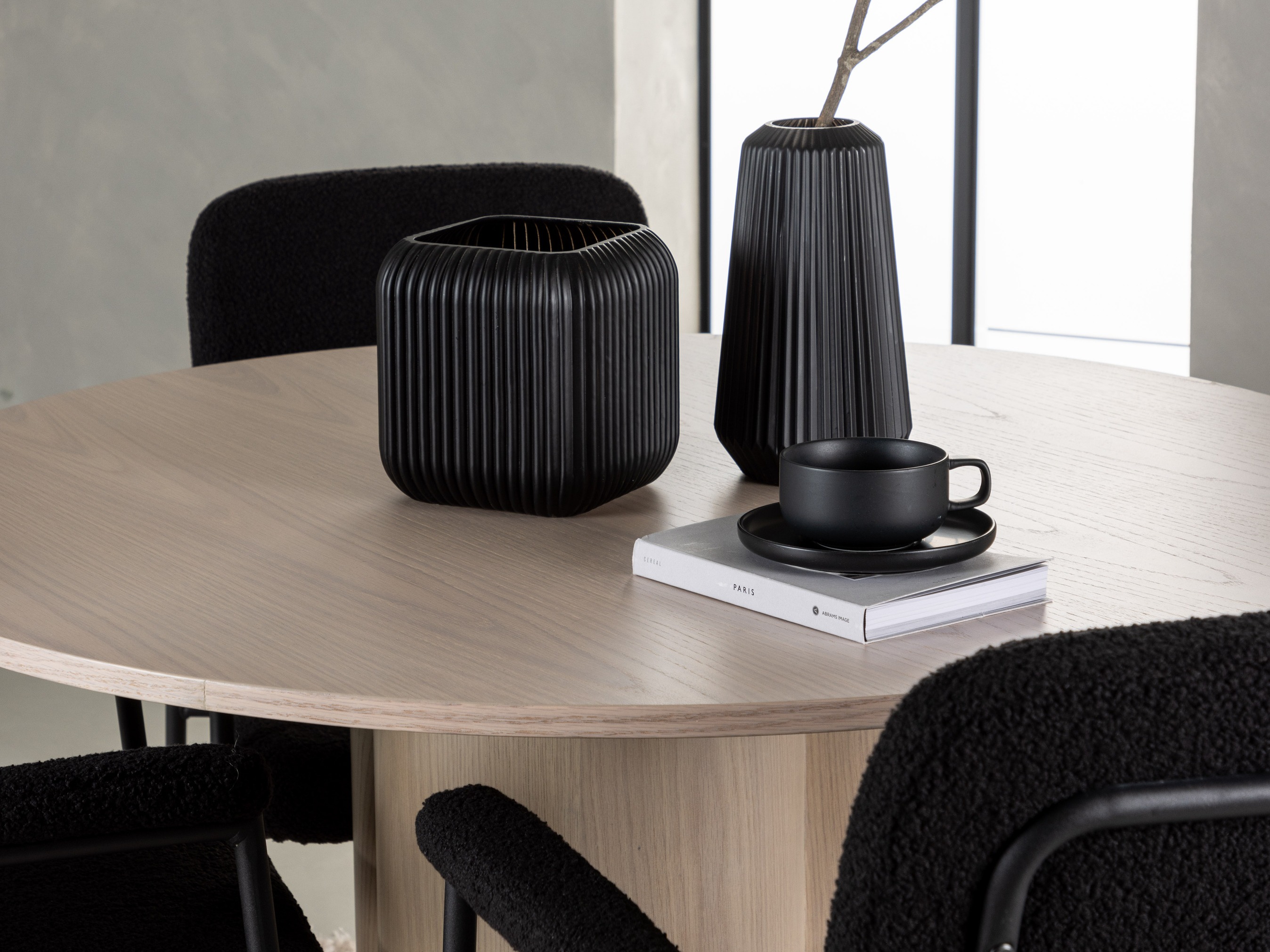 Маса и столове за трапезария Dallas 4358 (Ярък дърво)