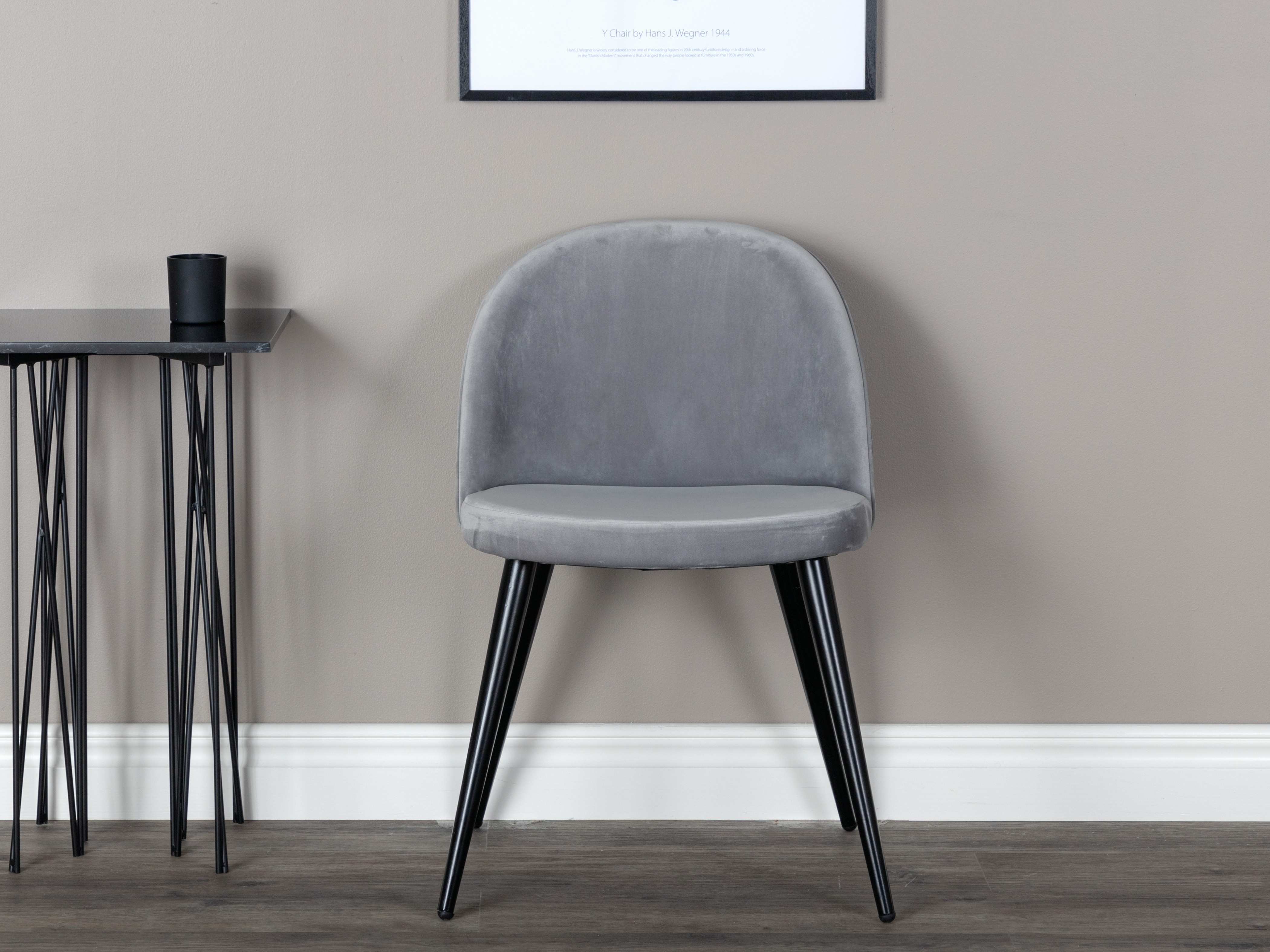 Стол Dallas 3809 (Сив + Черен)