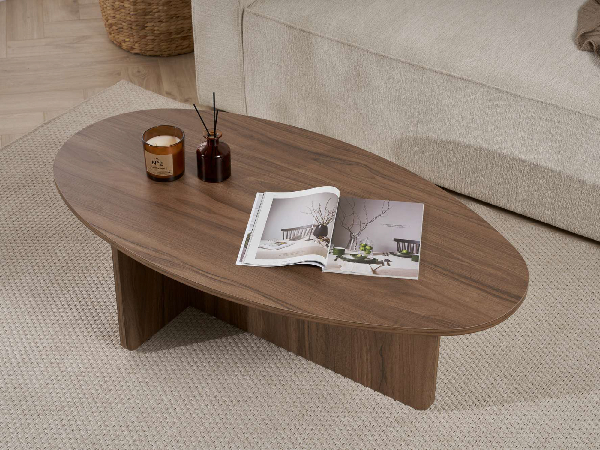 Масичка за кафе Novato 139 (Орех)