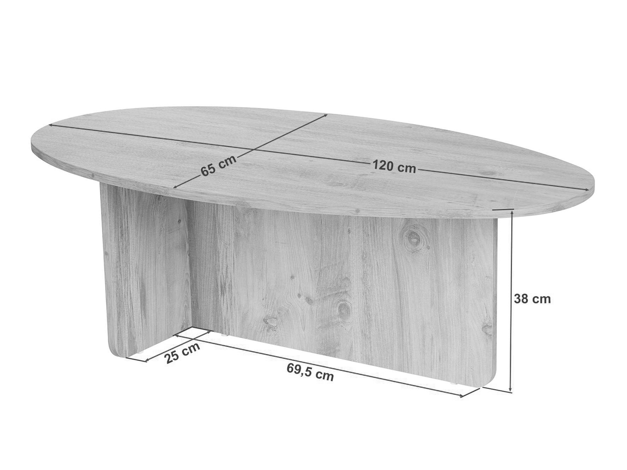 Масичка за кафе Novato 139 (Орех)