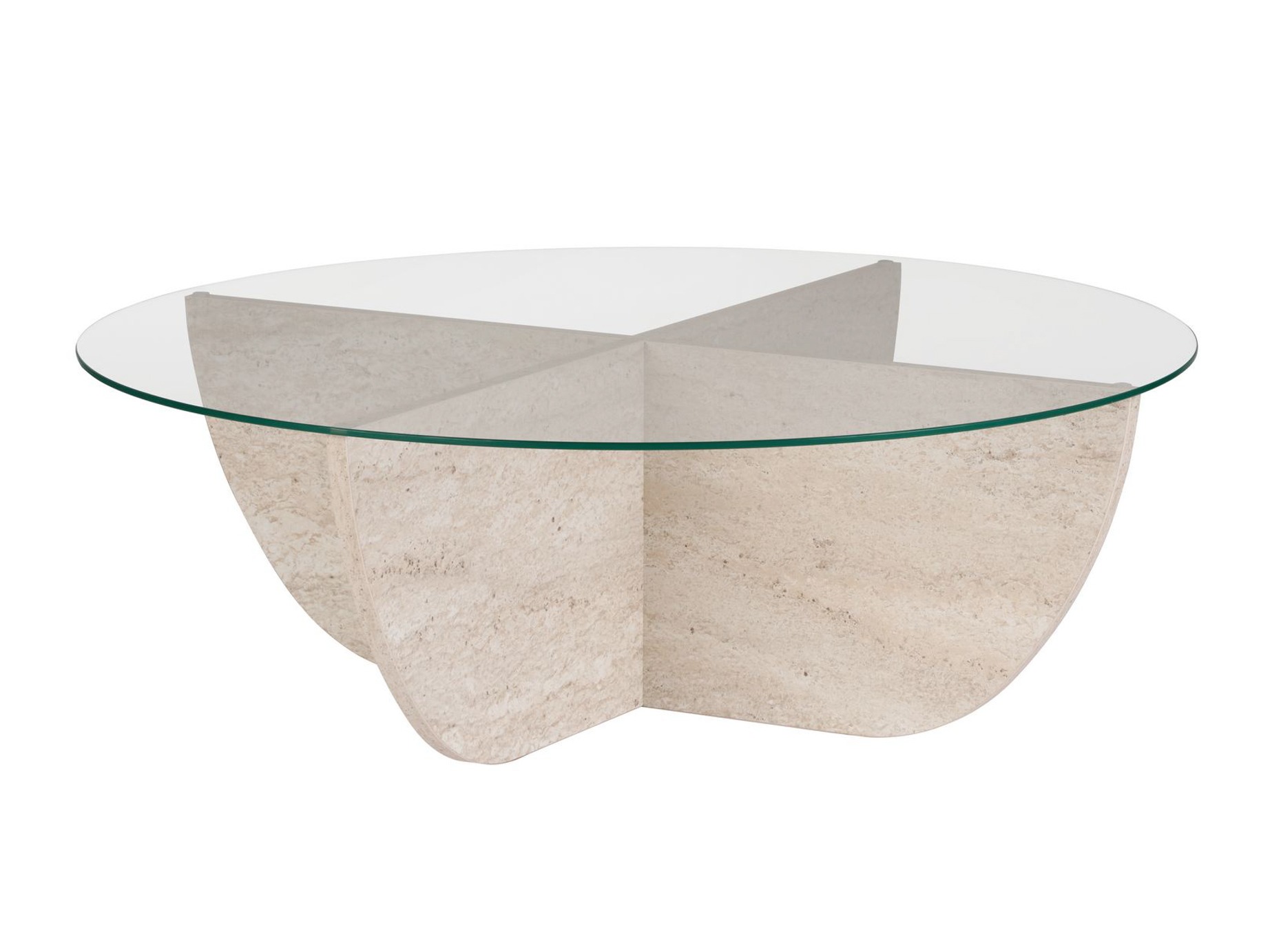 Масичка за кафе Novato 140 (Лек травертин)