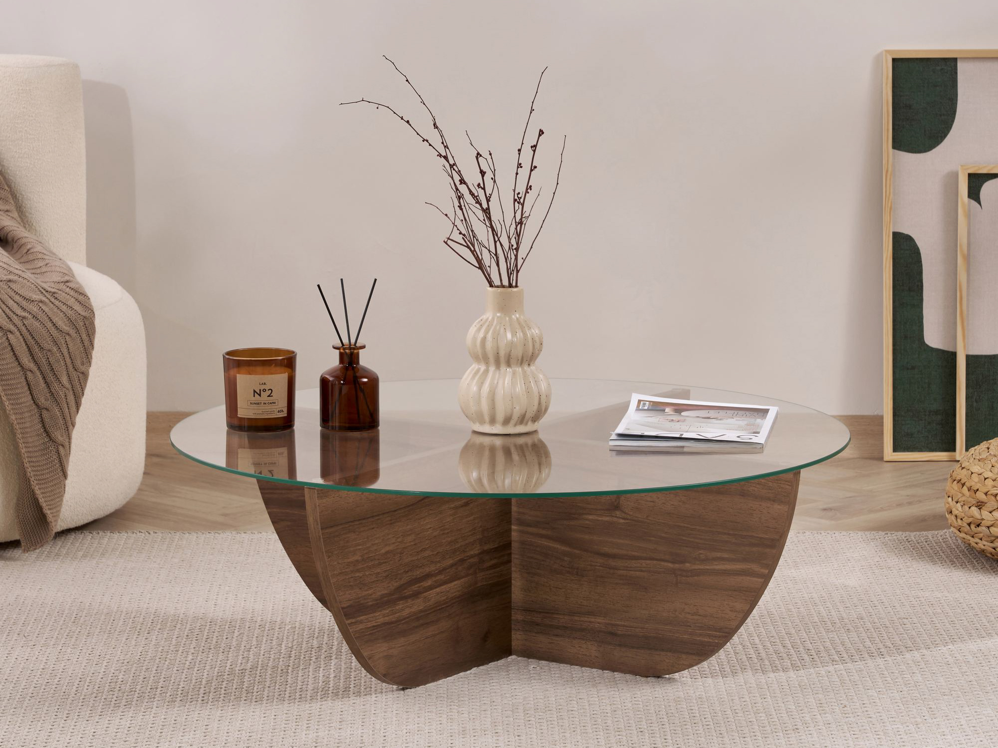 Масичка за кафе Novato 140 (Орех)