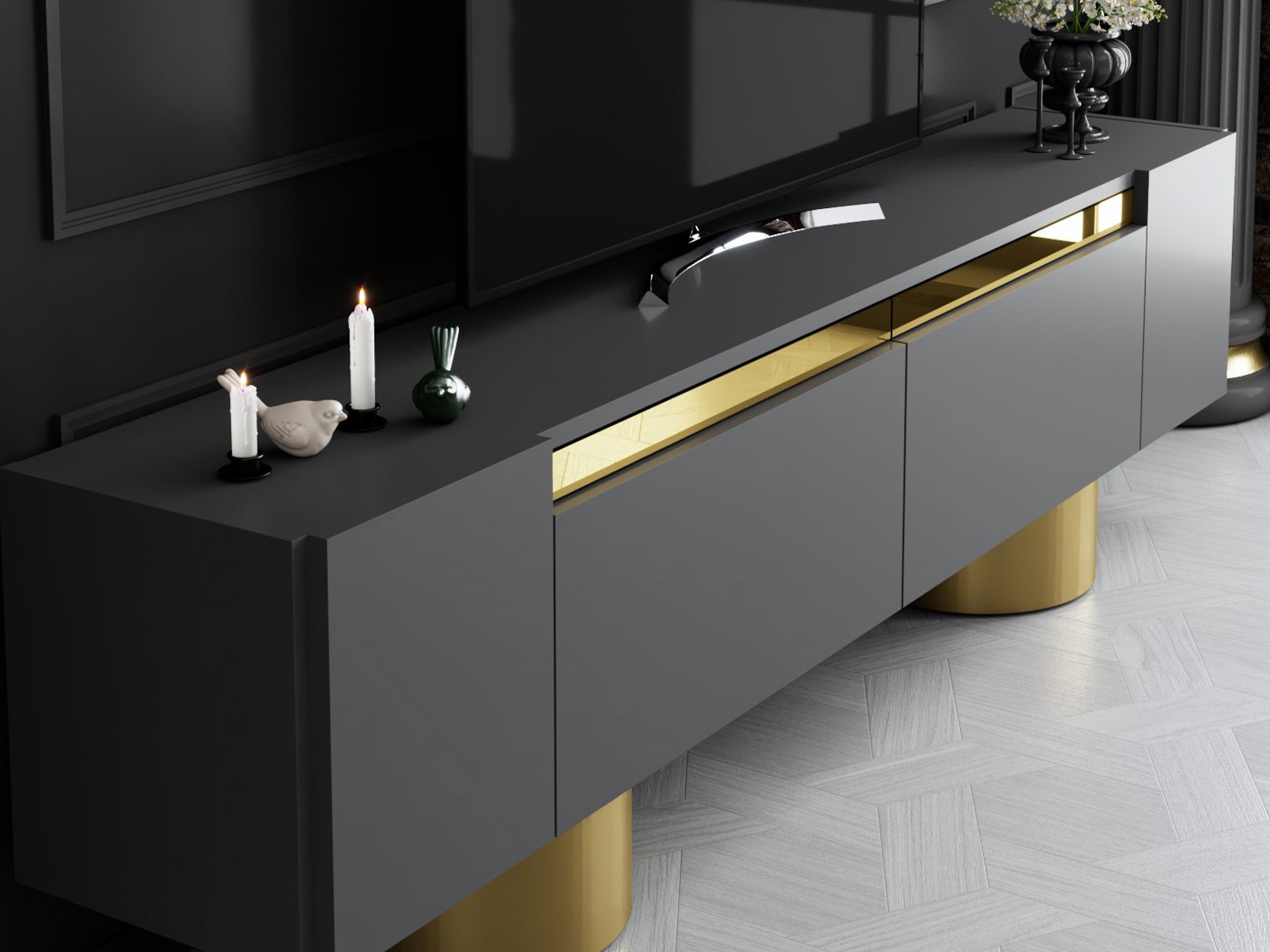 ТВ шкаф Kailua 2669 (Антрацит)