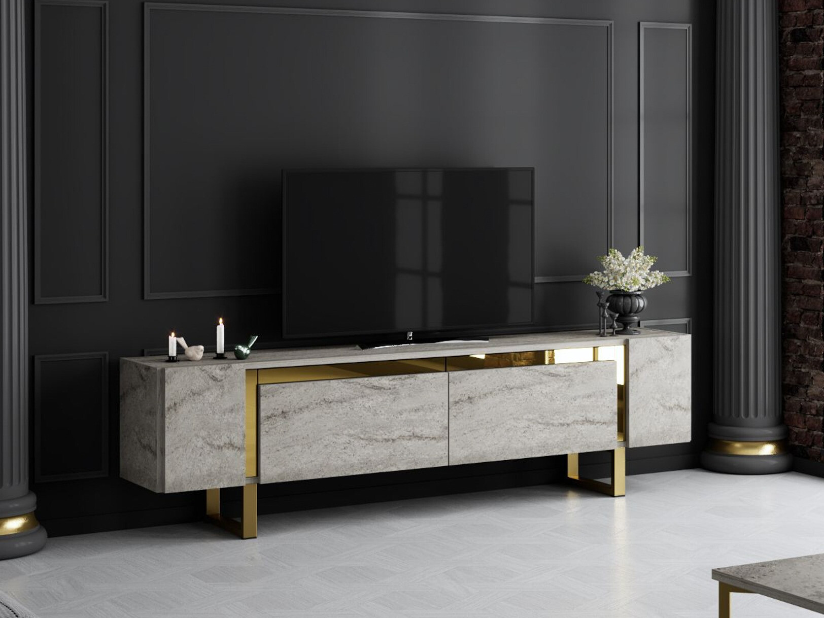 ТВ шкаф Kailua 2670 (Лек травертин)