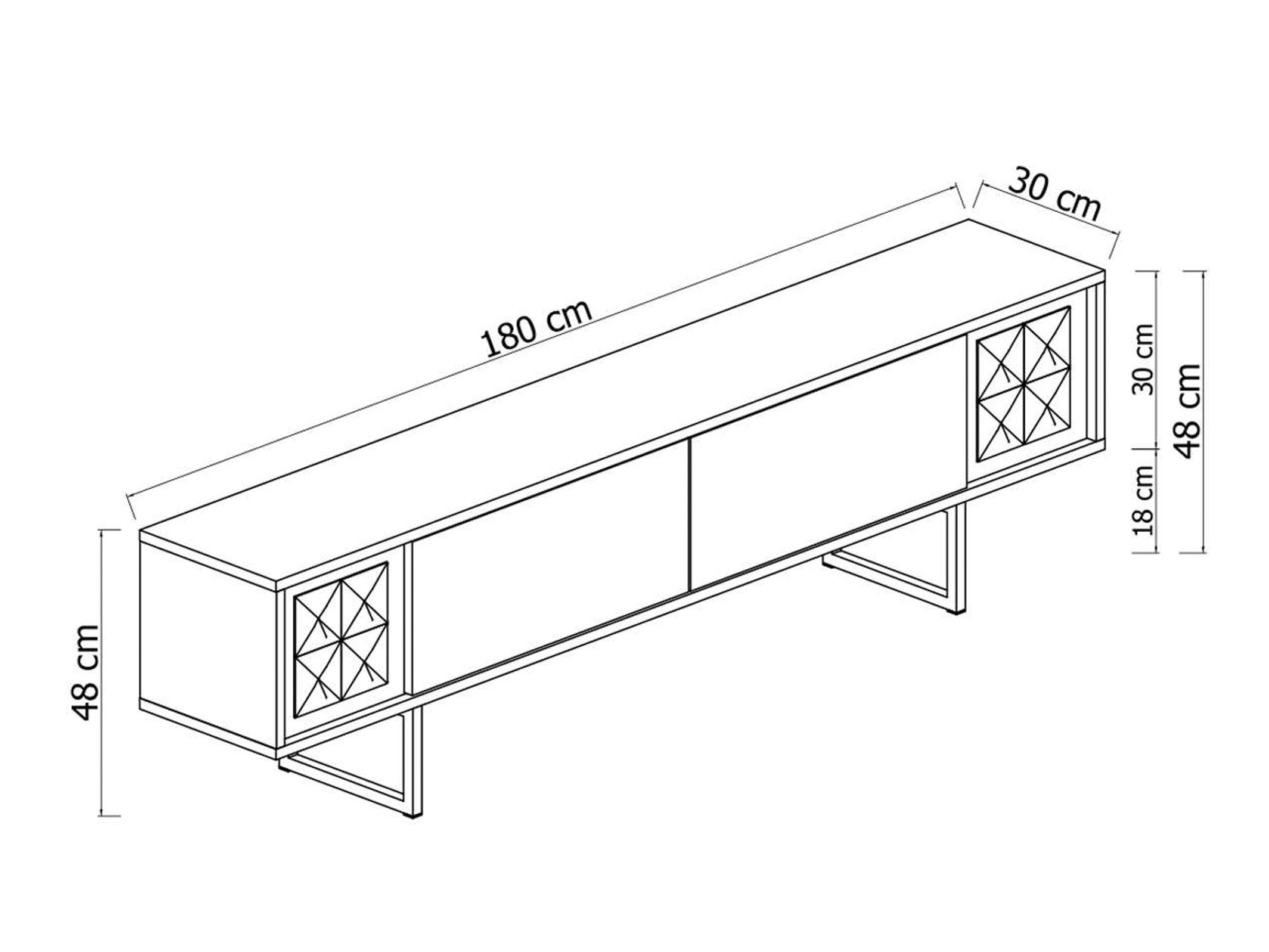 ТВ шкаф Kailua 2671 (Орех)