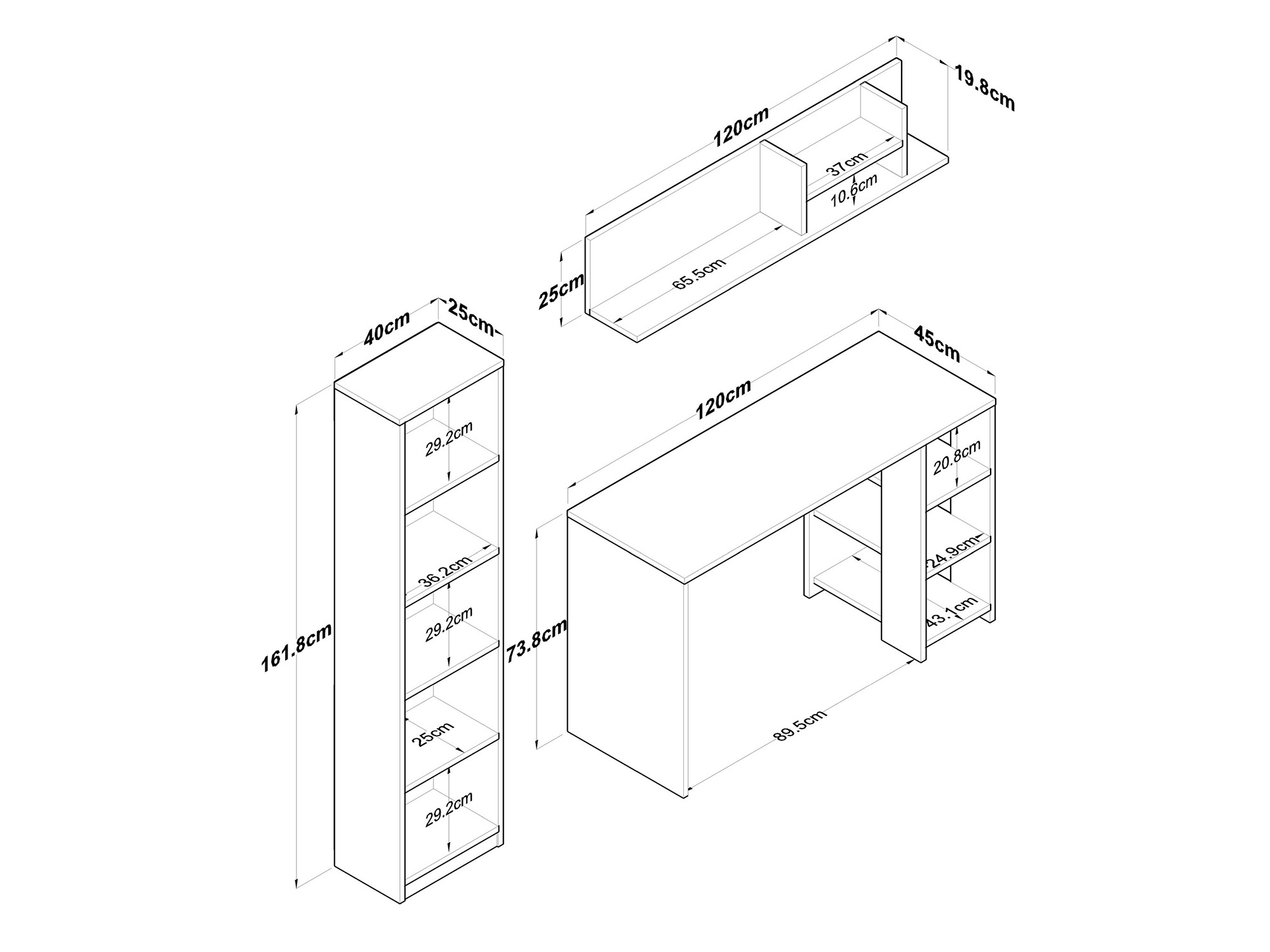 Комплект за домашен офис Catdelu 110