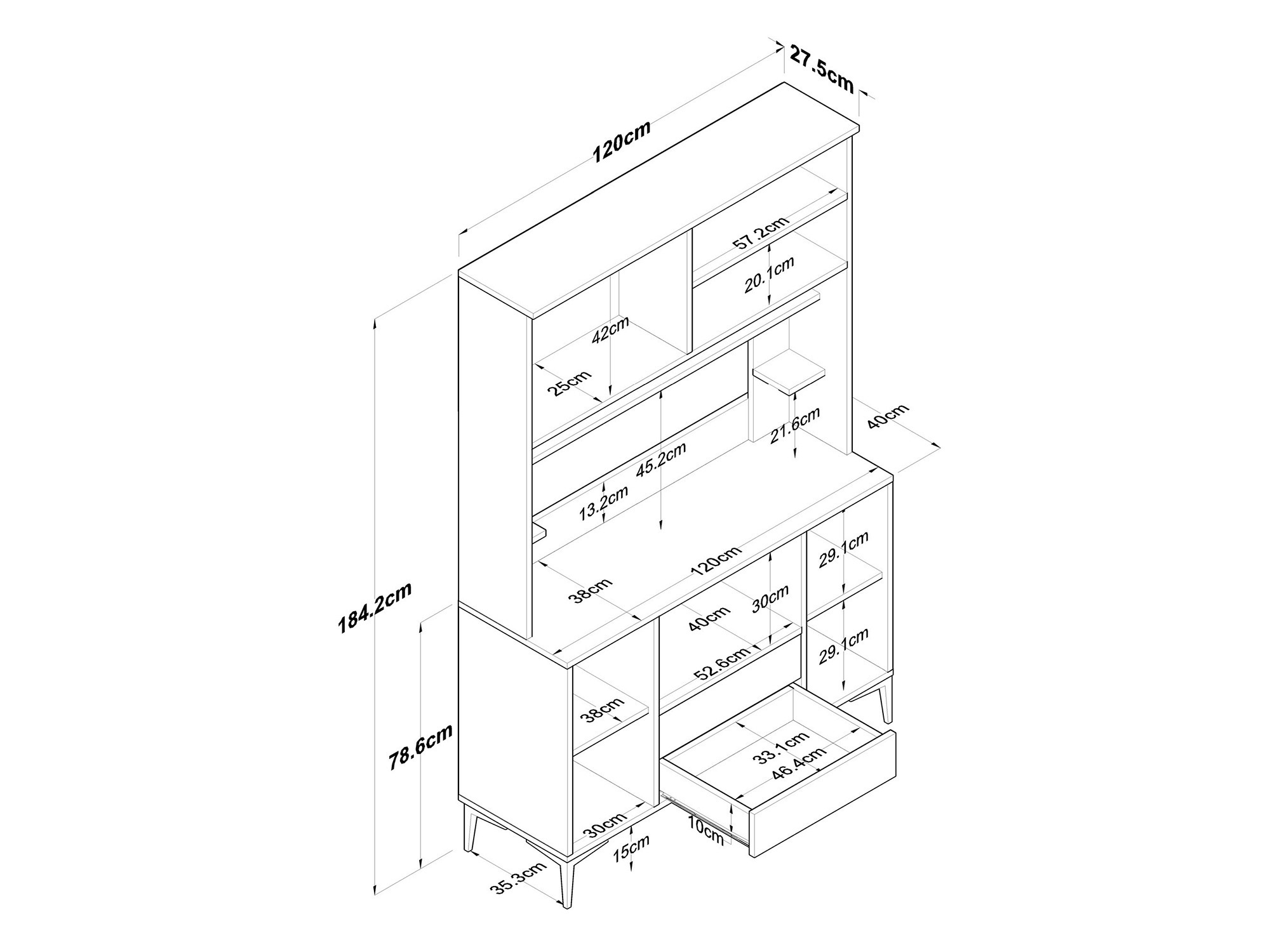 Многофункционална мебел Kailua 2674