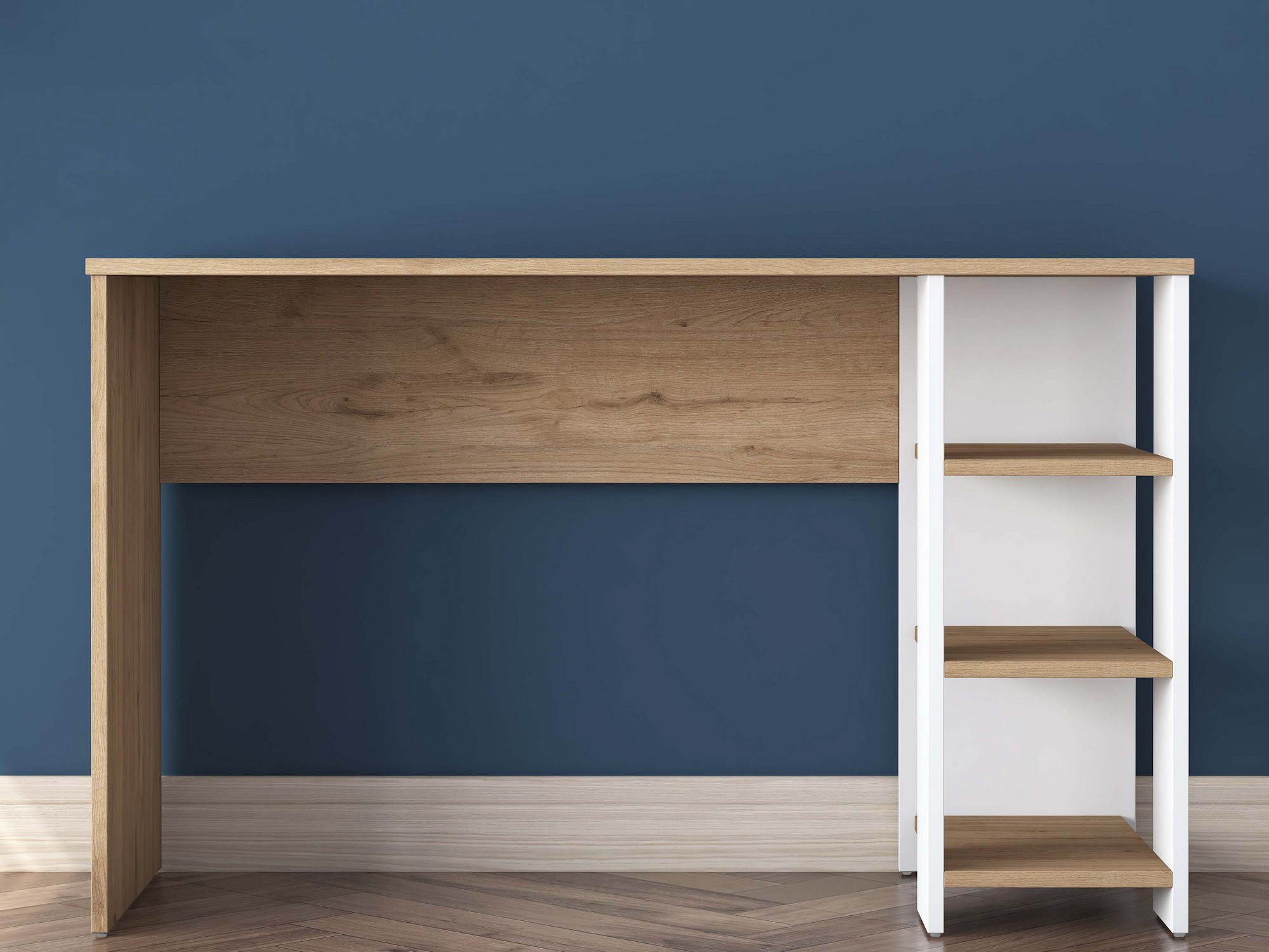 Офис бюро Catdelu 109 (Бял + Орех)