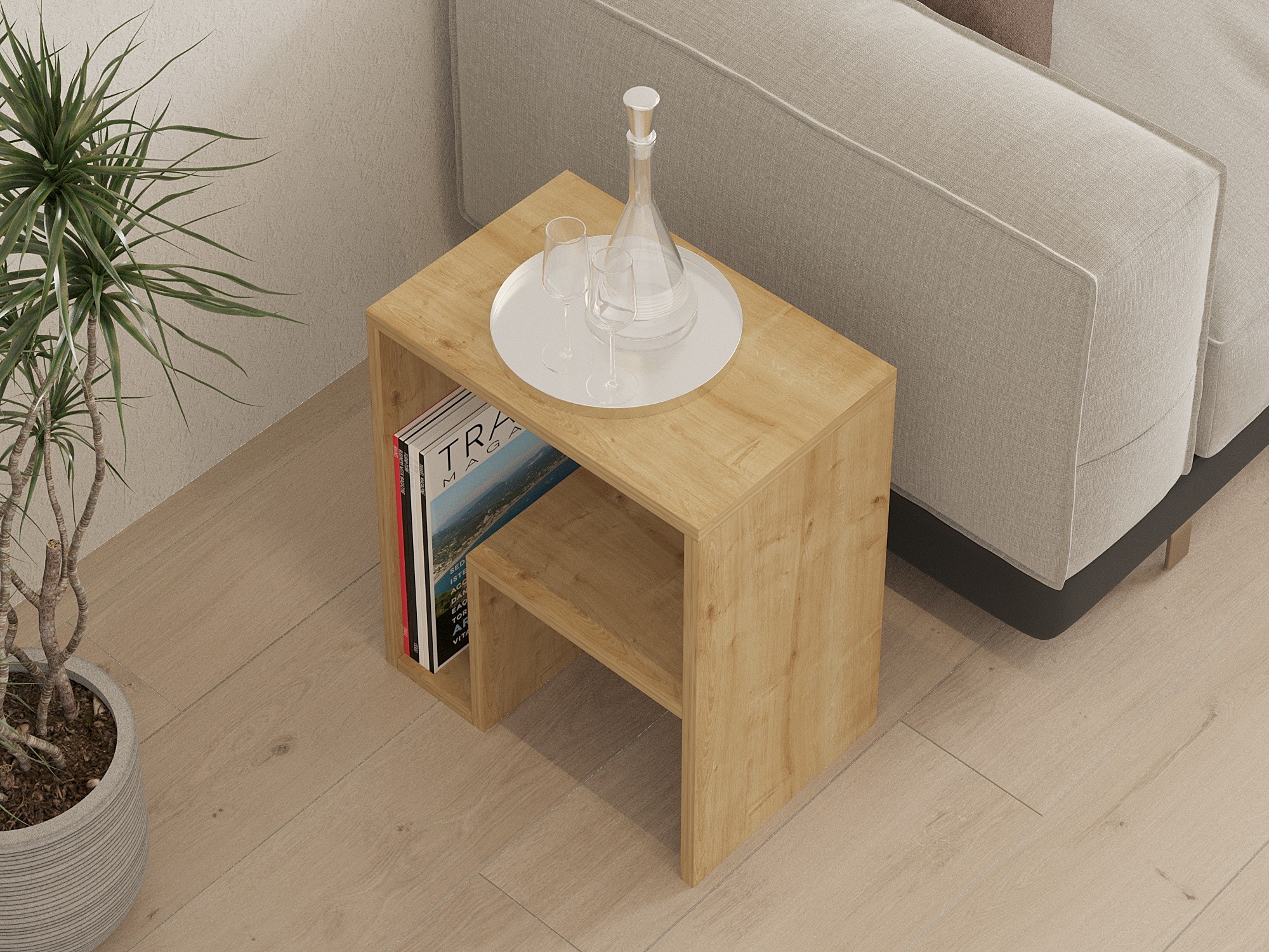 Помощна масичка Kailua 2688 (Дъб)