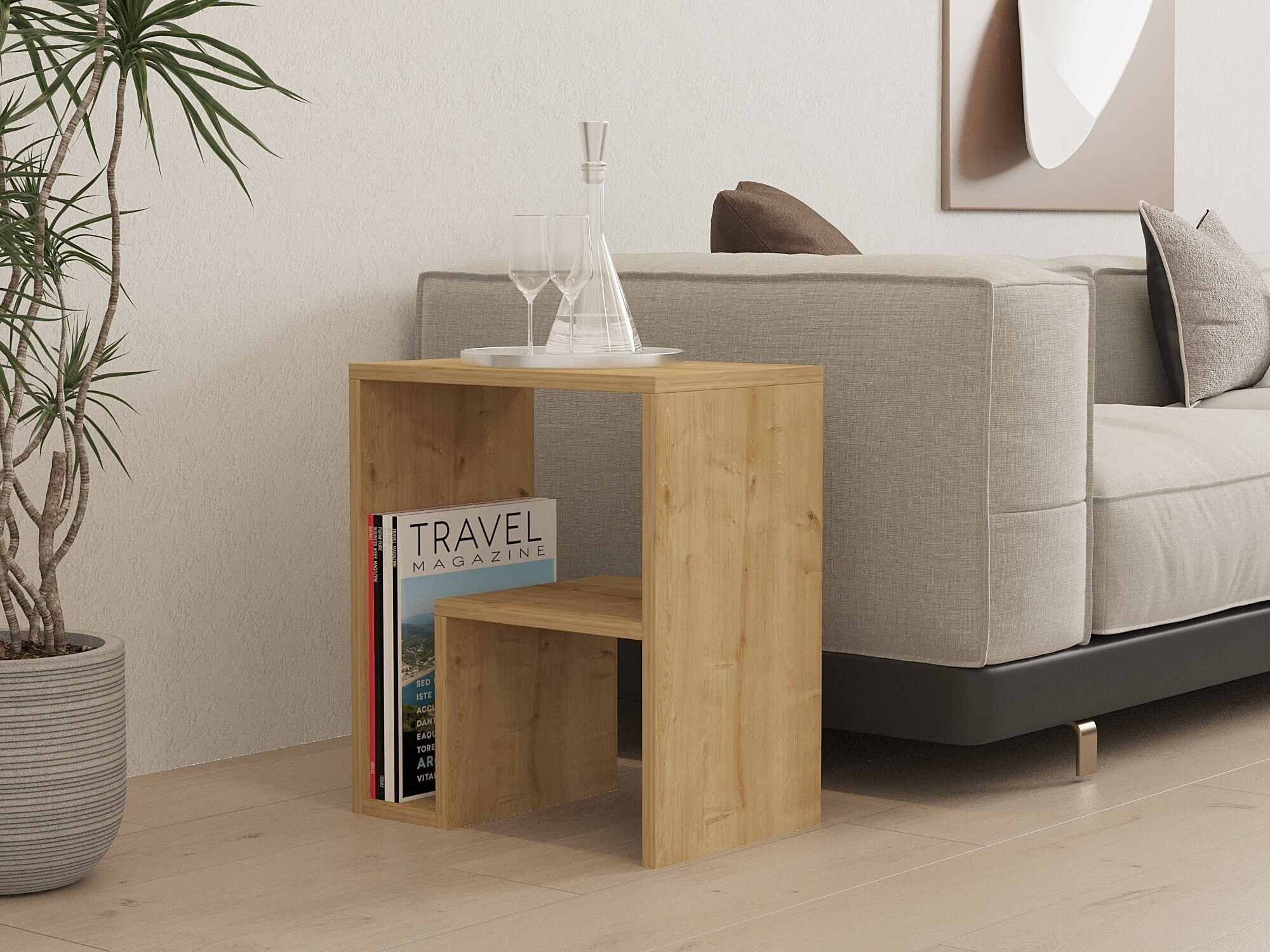 Помощна масичка Kailua 2688 (Дъб)