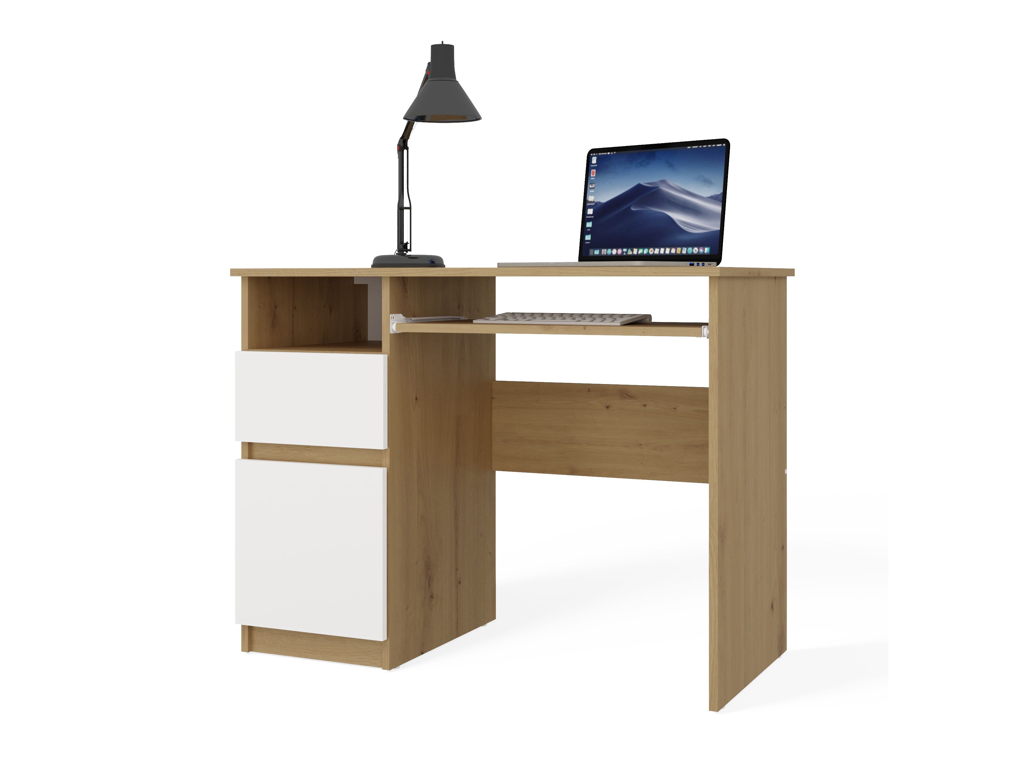 Офис бюро Mandeville 269 (Artisan дъб + Бял)