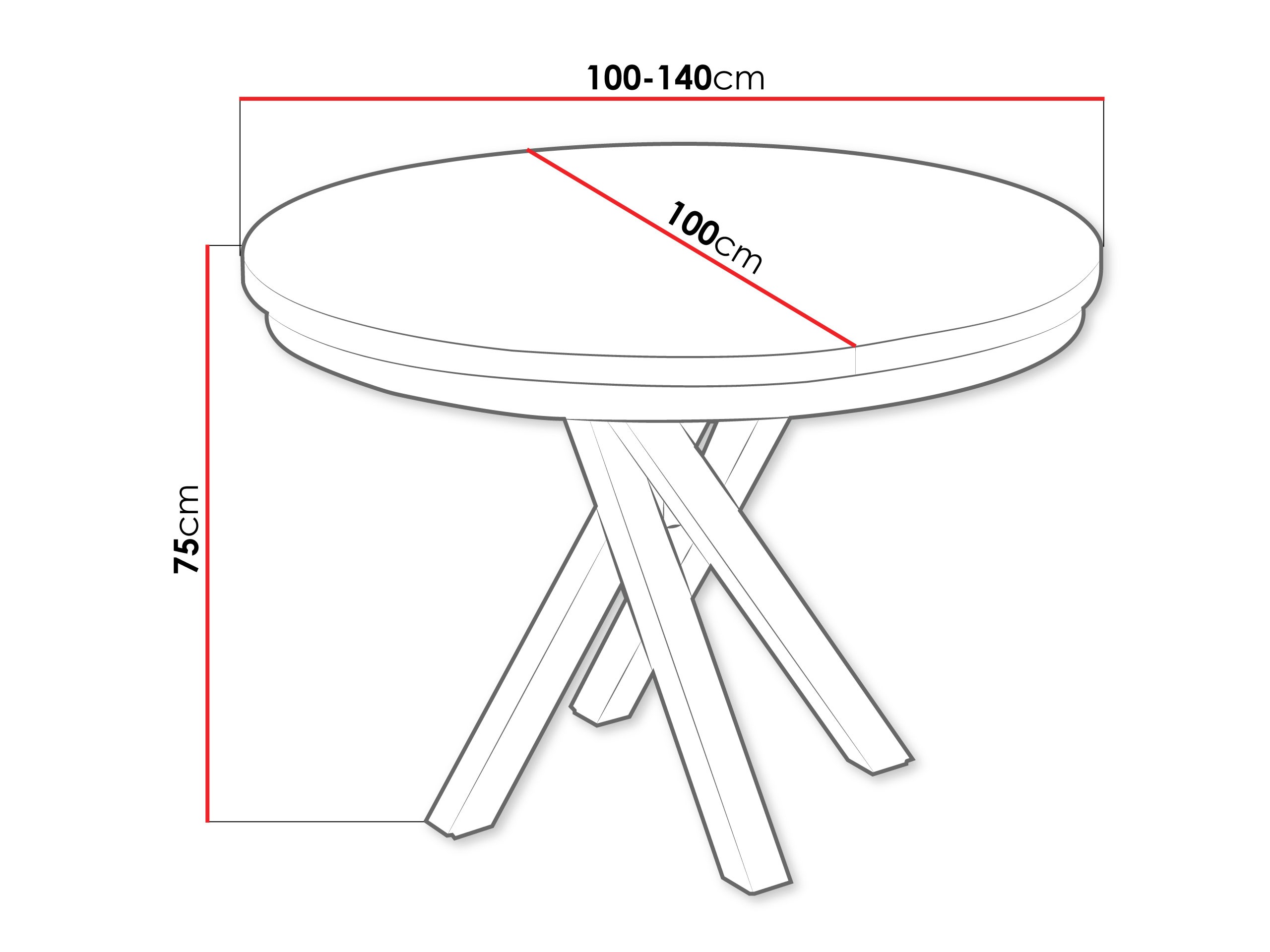 Маса Mavtoru 111 (Черен)
