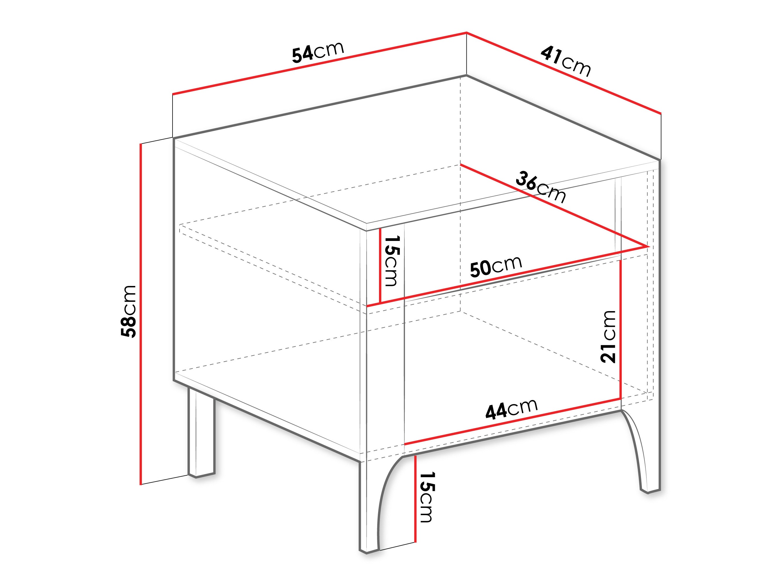 Нощно шкафче Mavtoru 110 (Черен)