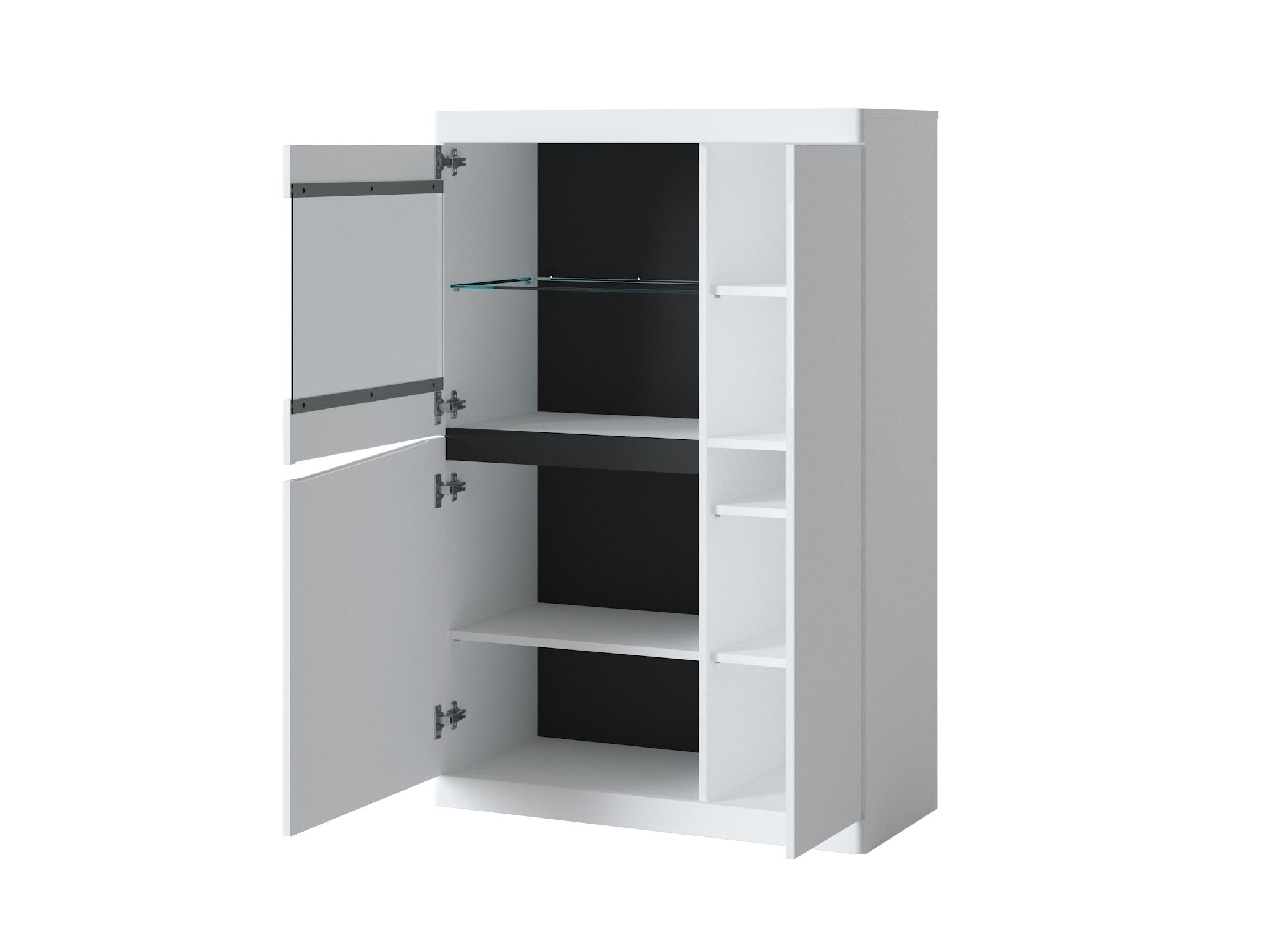 Етажерка Venlori 129 (Бял + Графит)