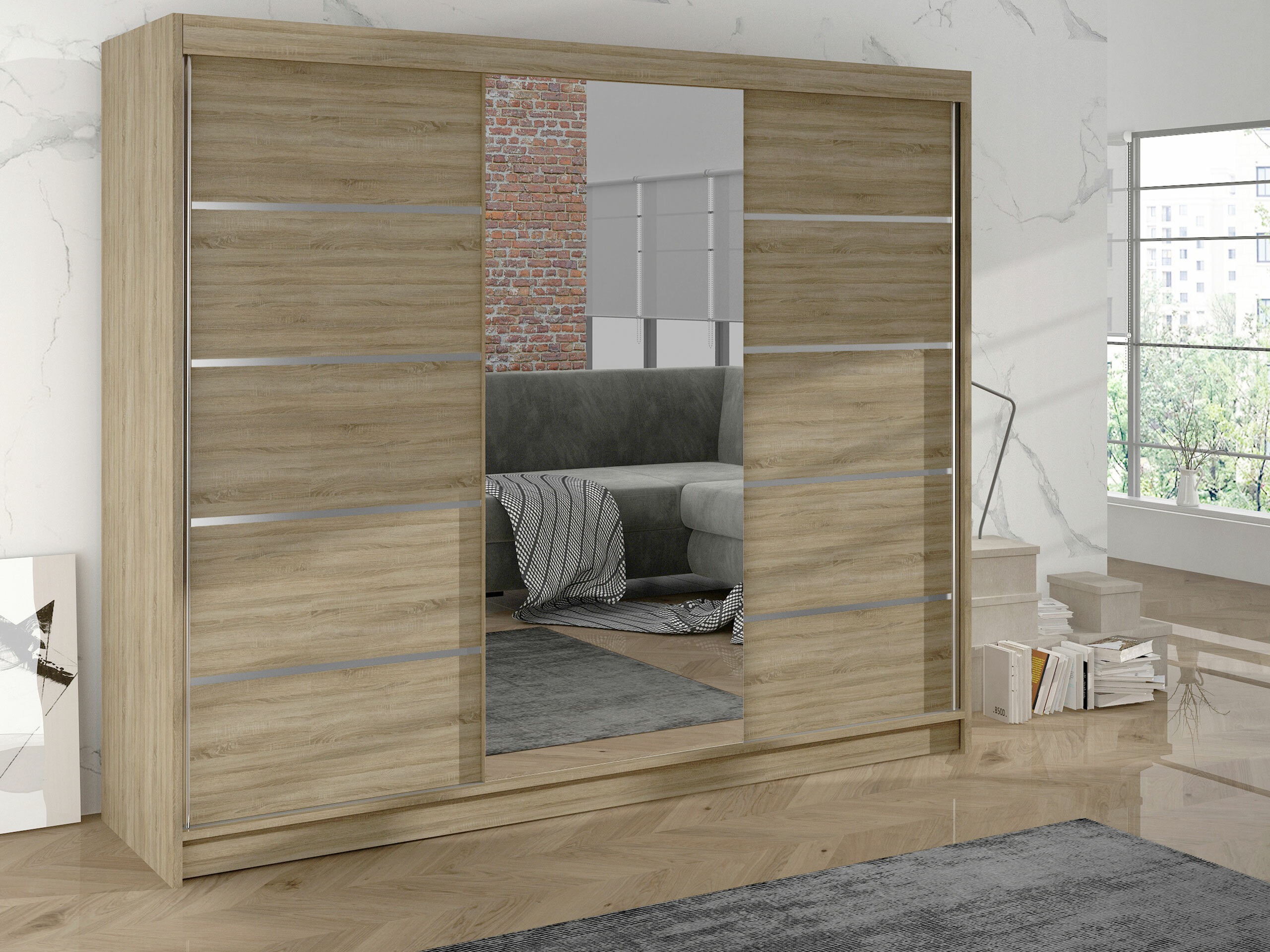 Гардероб Closico 161 (Сонома дъб)