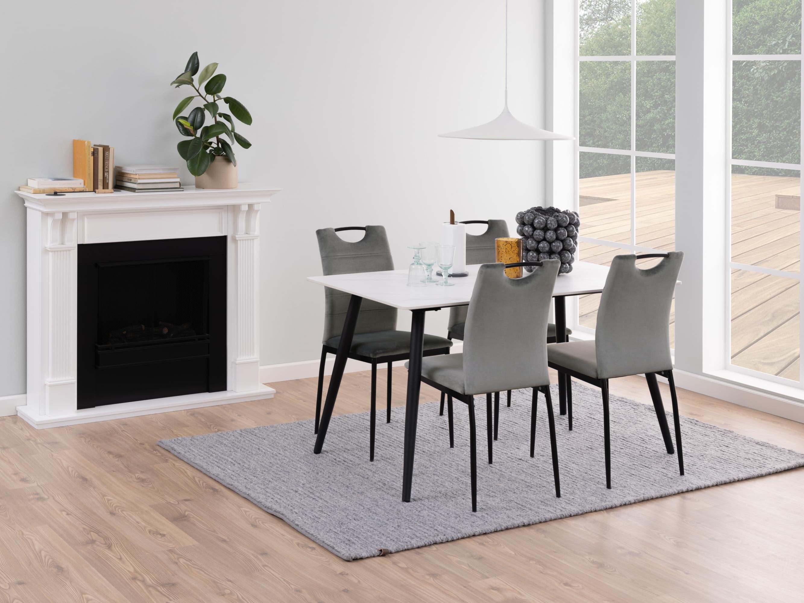 Маса Norsica 588 (Бял мрамор)