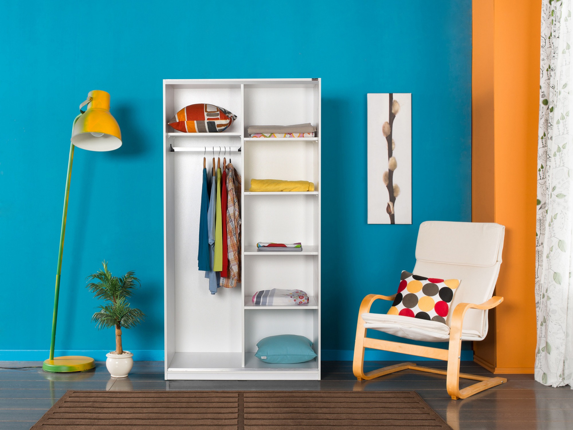 Гардероб Kailua 2708 (Бял)