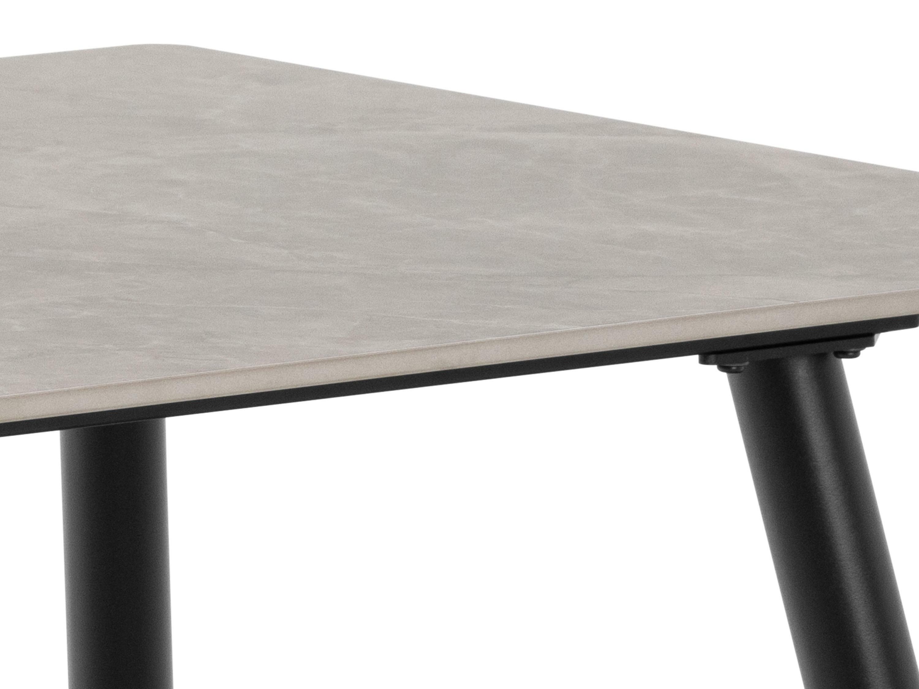 Маса и столове за трапезария Norsica 1012 (Taupe + Черен)