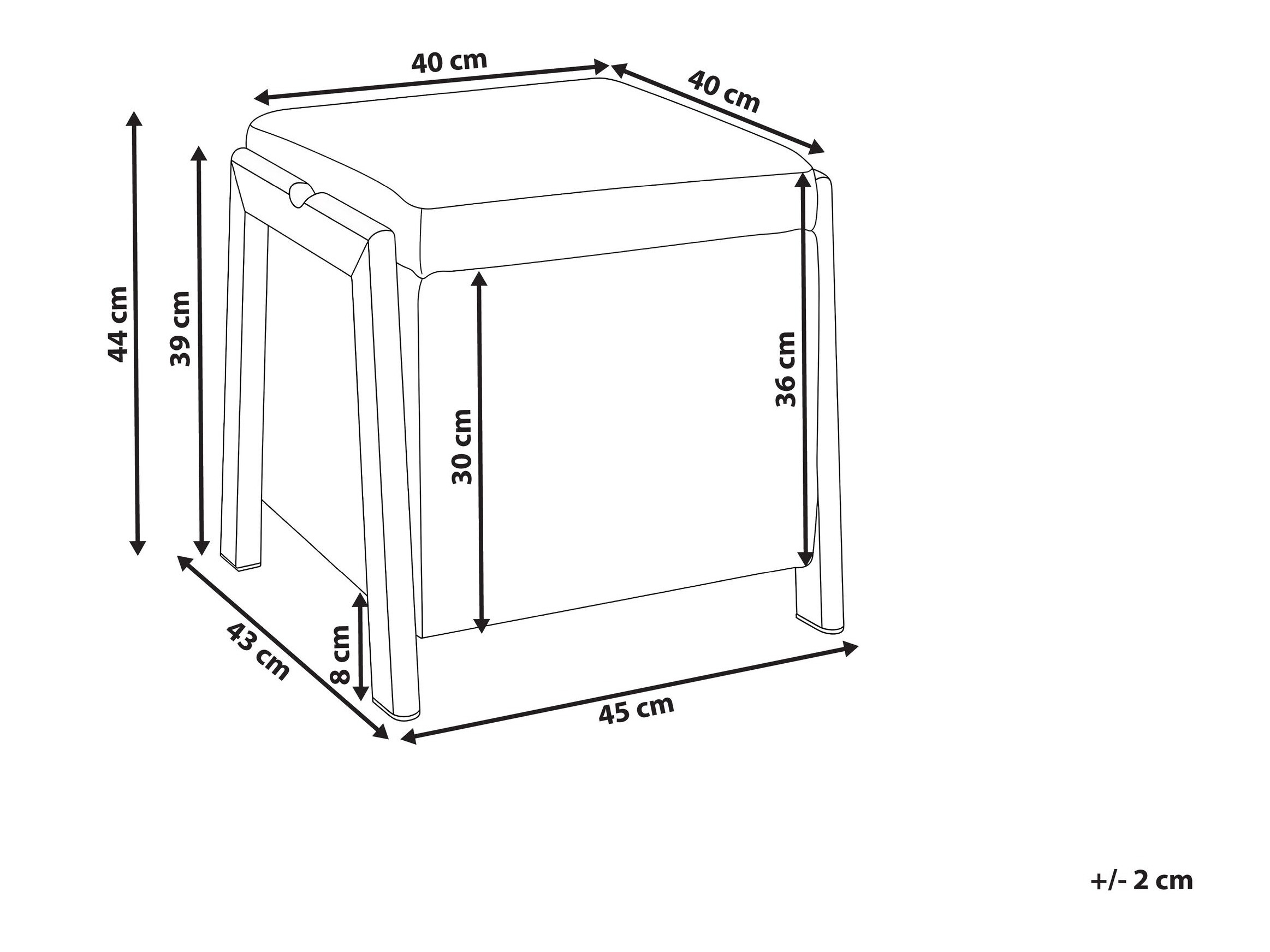 Табуретка Berwyn 2916 (Bordeaux)
