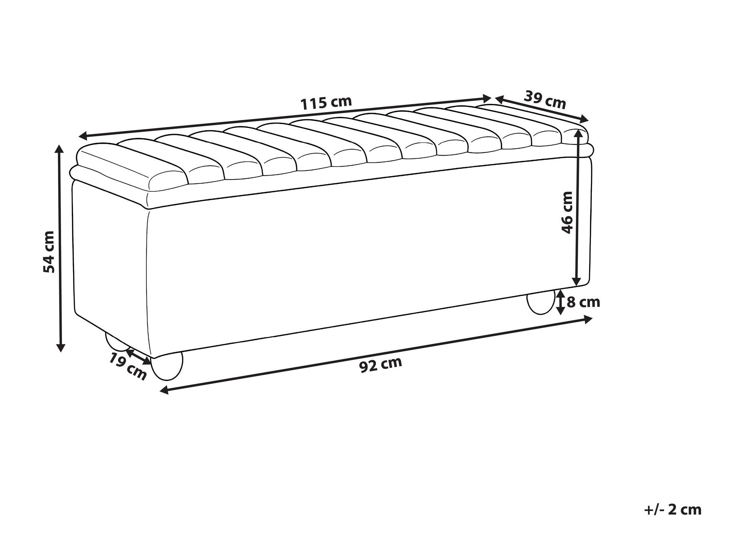 Тапицирана пейка Berwyn 2918 (Бежов)