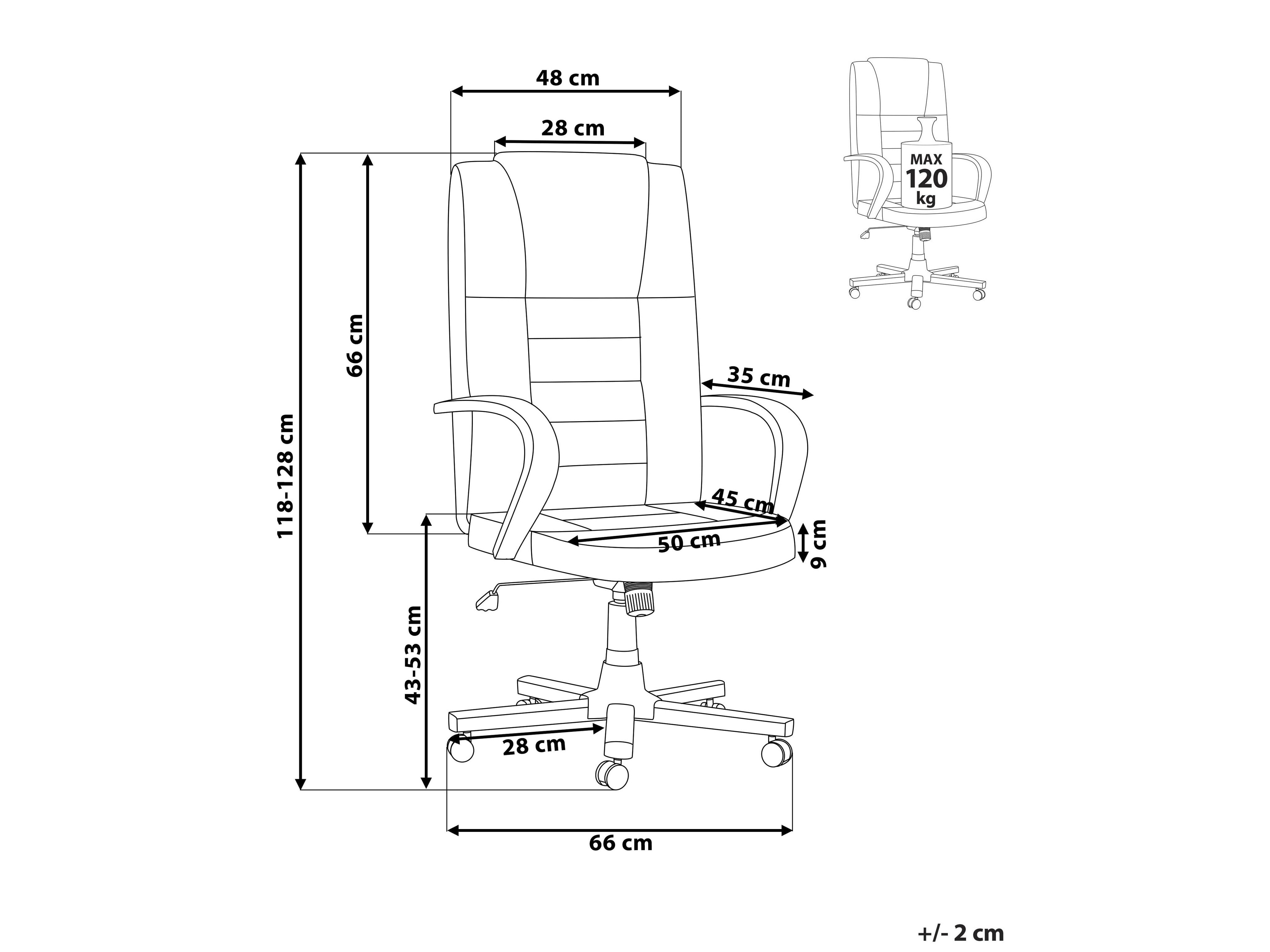 Офис стол Berwyn 855 (Бежов)