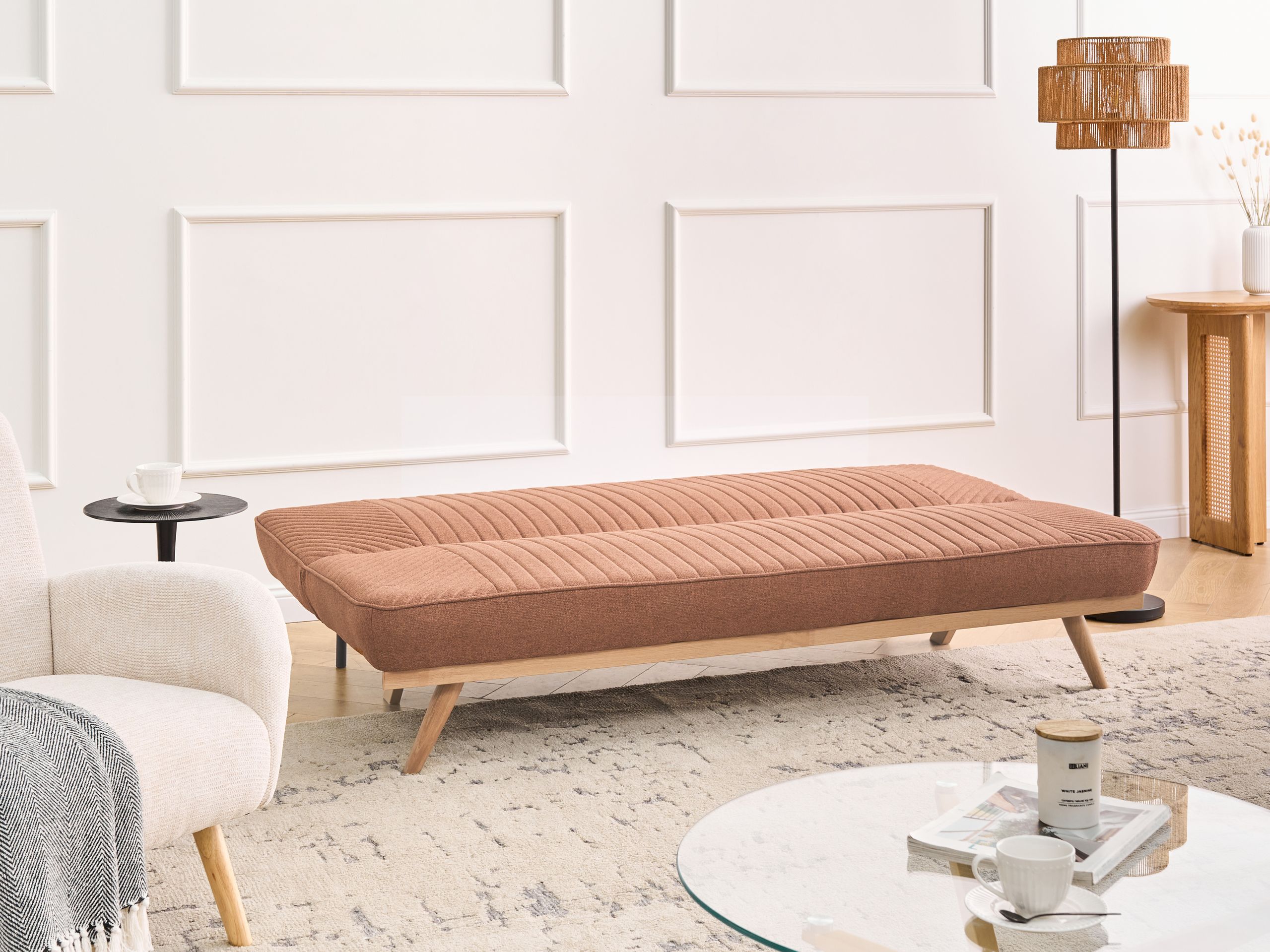 Разтегателен диван Berwyn 2931 (Кафяв)