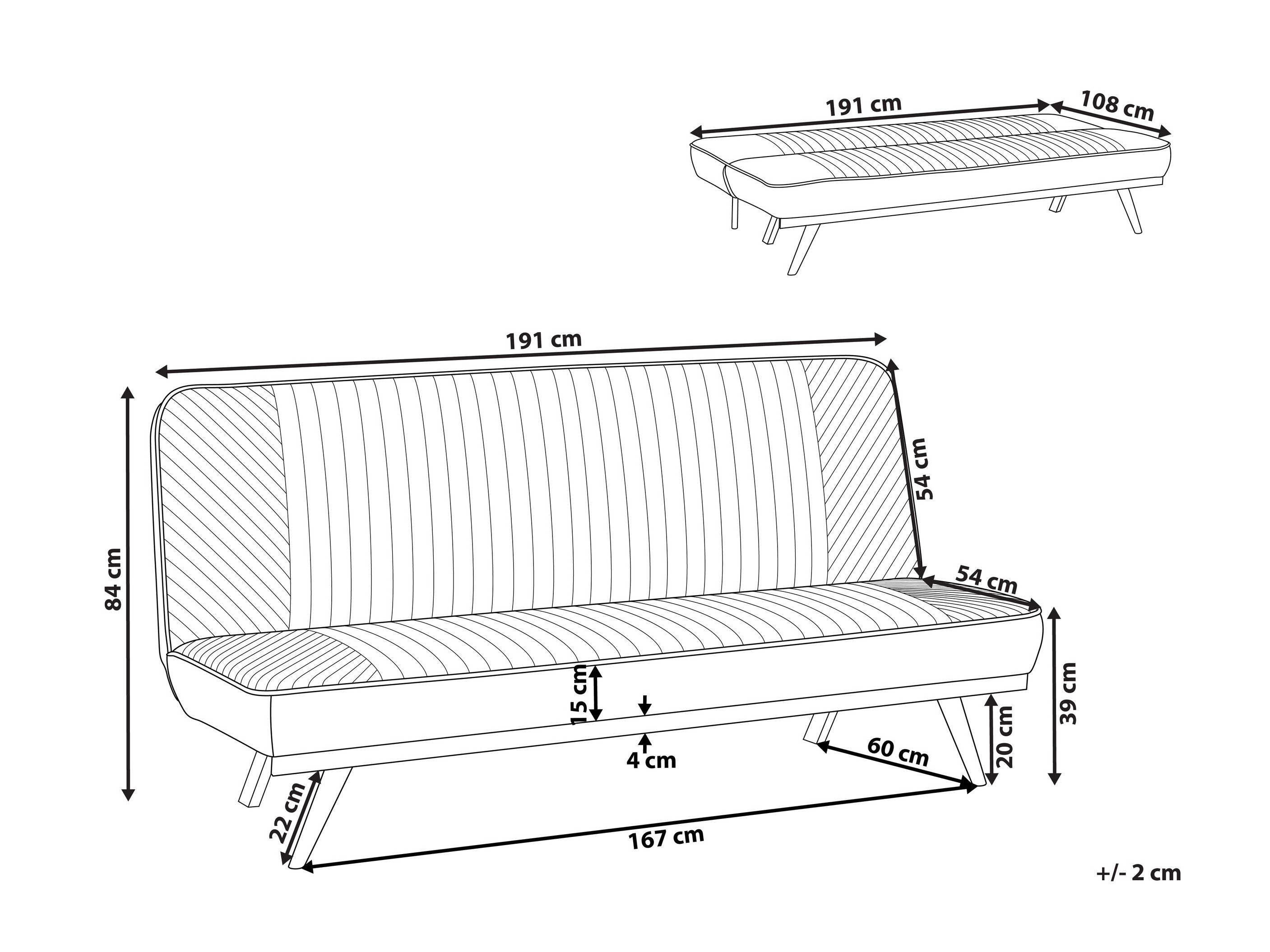 Разтегателен диван Berwyn 2931 (Бежов)