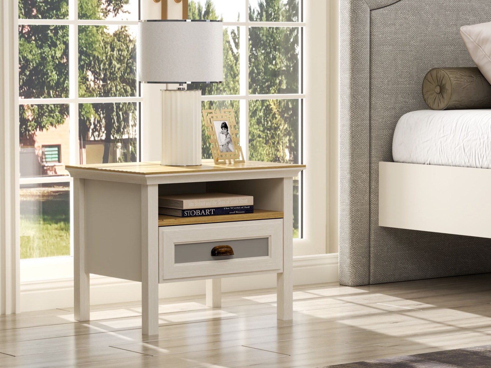 Нощно шкафче Melvero 123