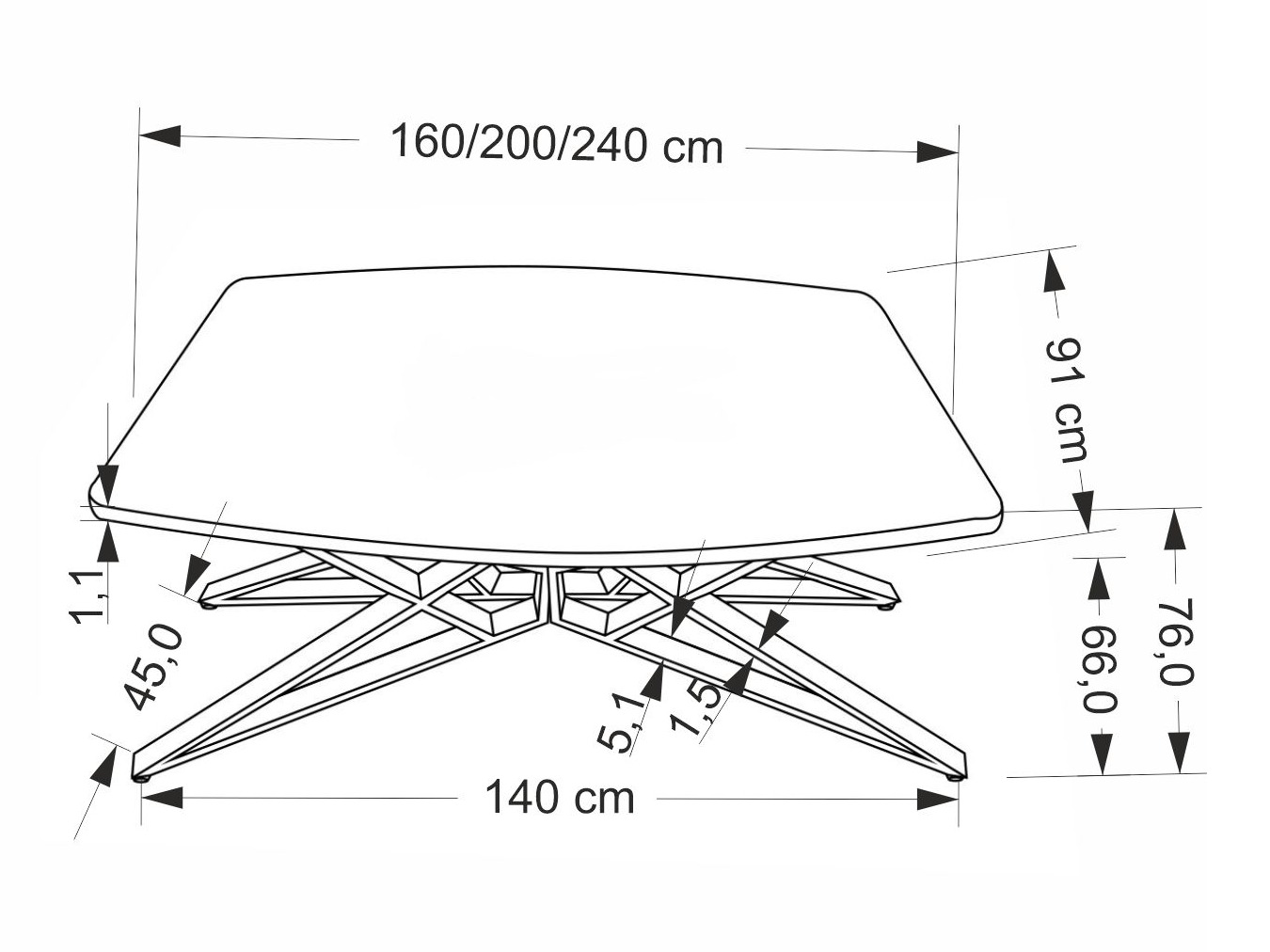 Маса Houston 2089