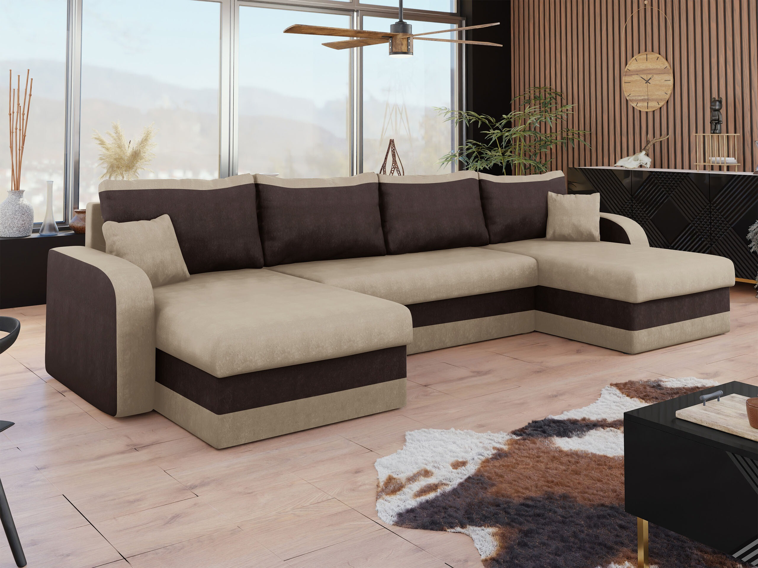Ъглов диван Comfivo Melissa IV (Alova 07 + Alova 68)