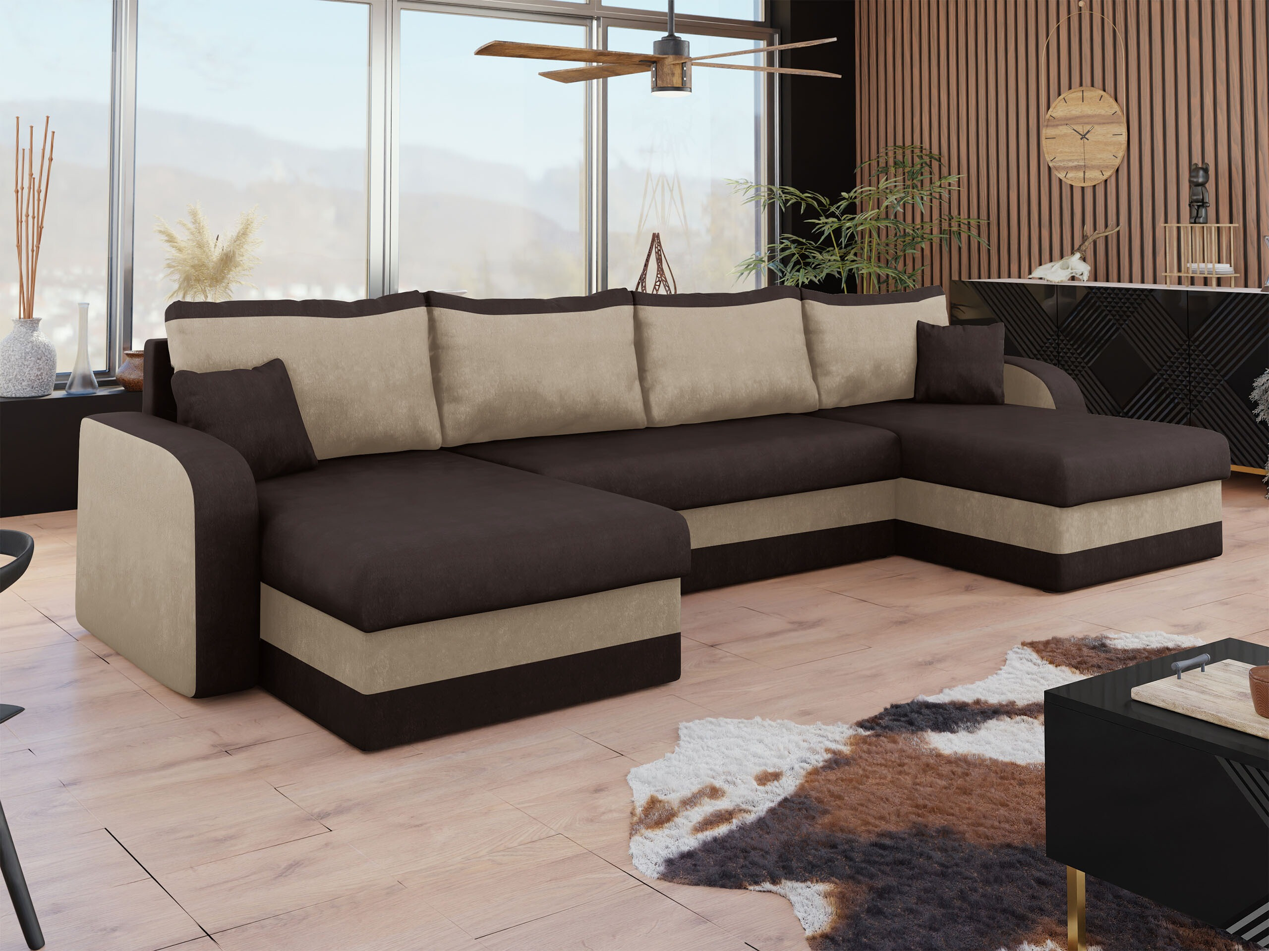 Ъглов диван Comfivo Melissa IV (Alova 68 + Alova 07)