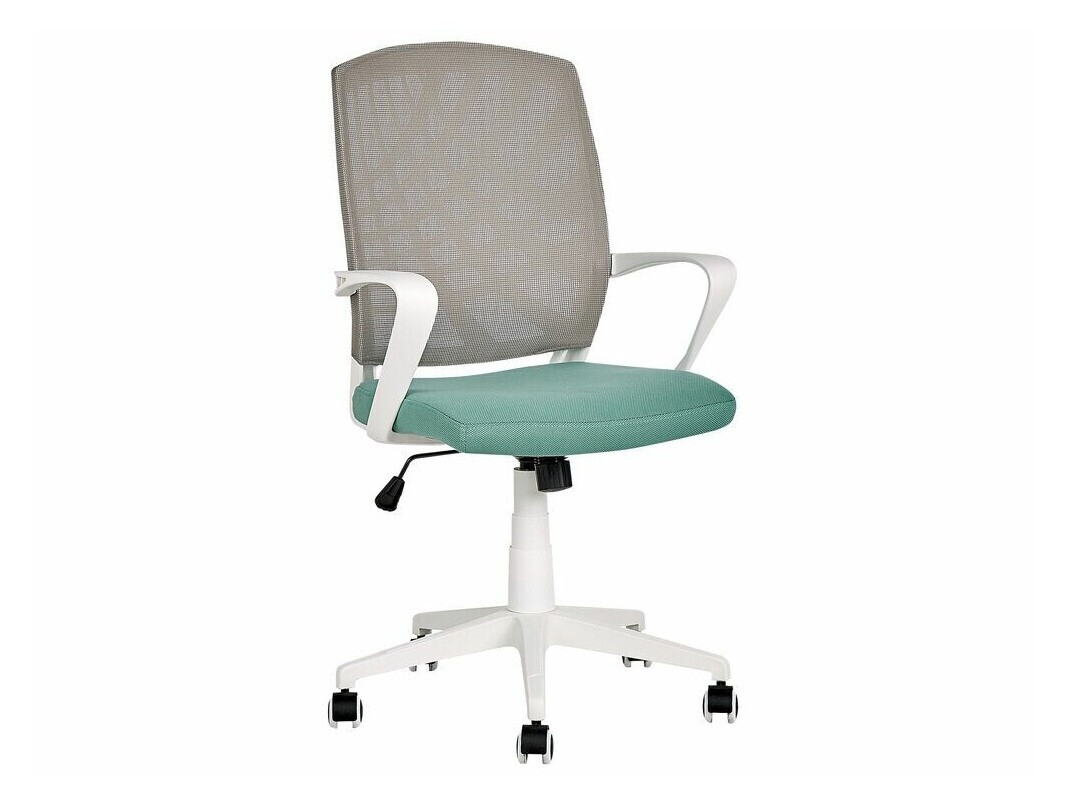 Офис стол Berwyn 431 (Сив + Тюркоаз + Бял)