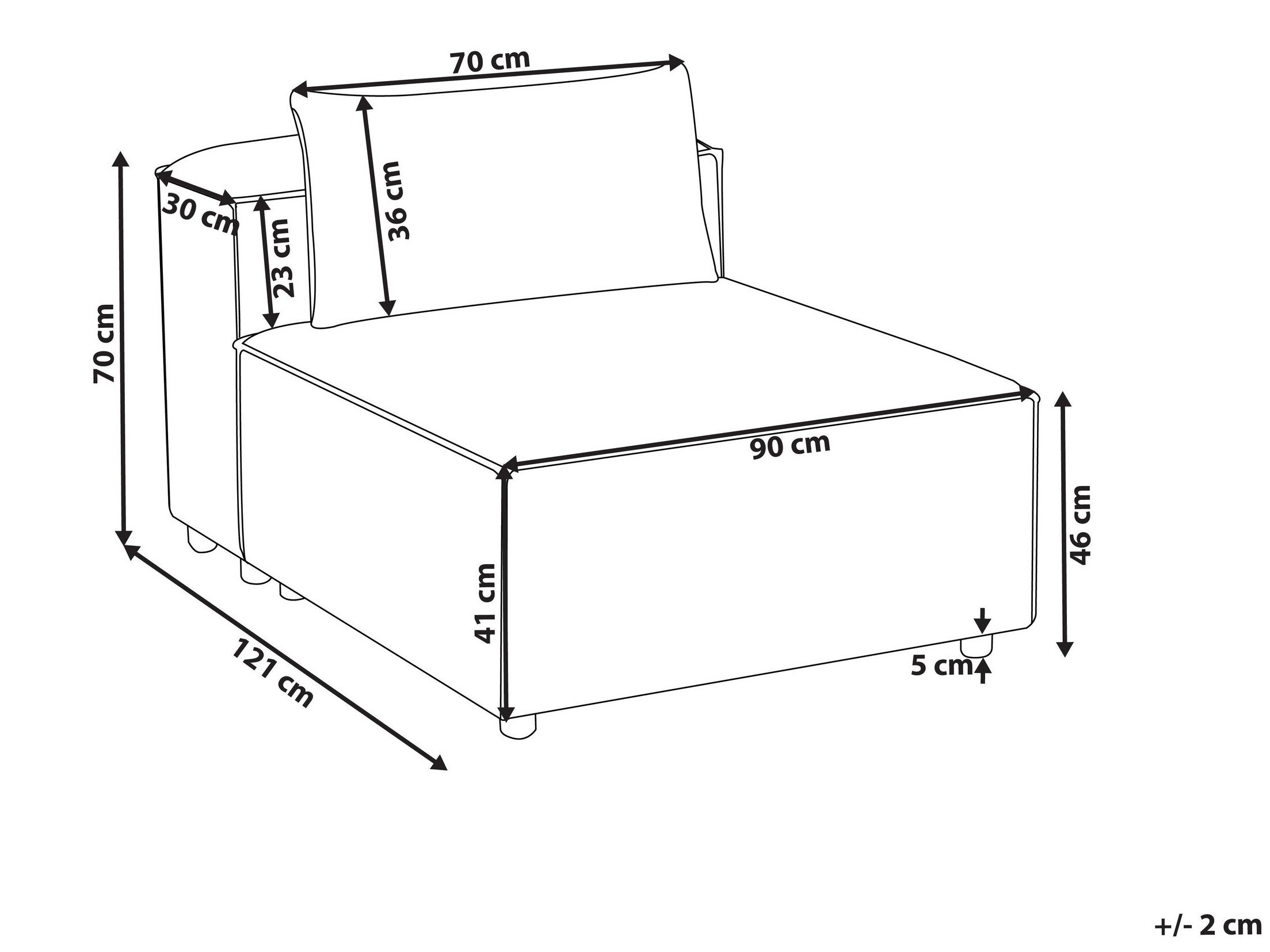 Модулен фотьойл Avialu 105 (Сив)