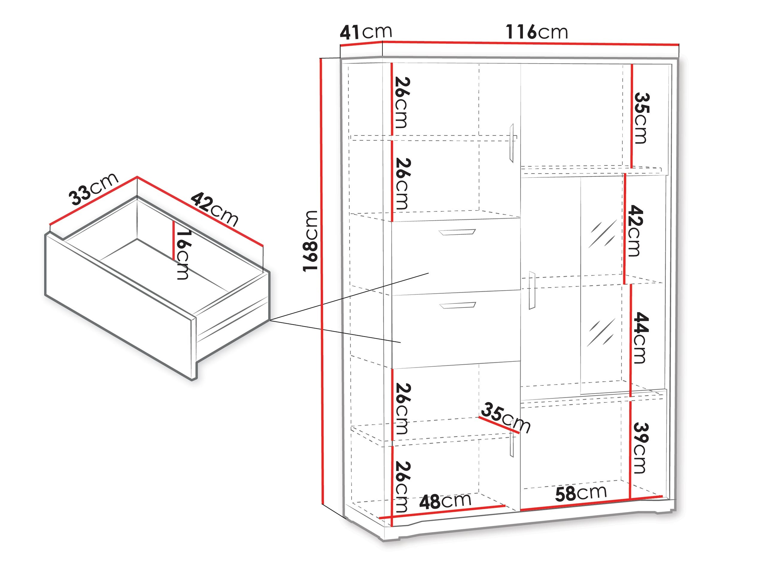 Етажерка Elisale 108