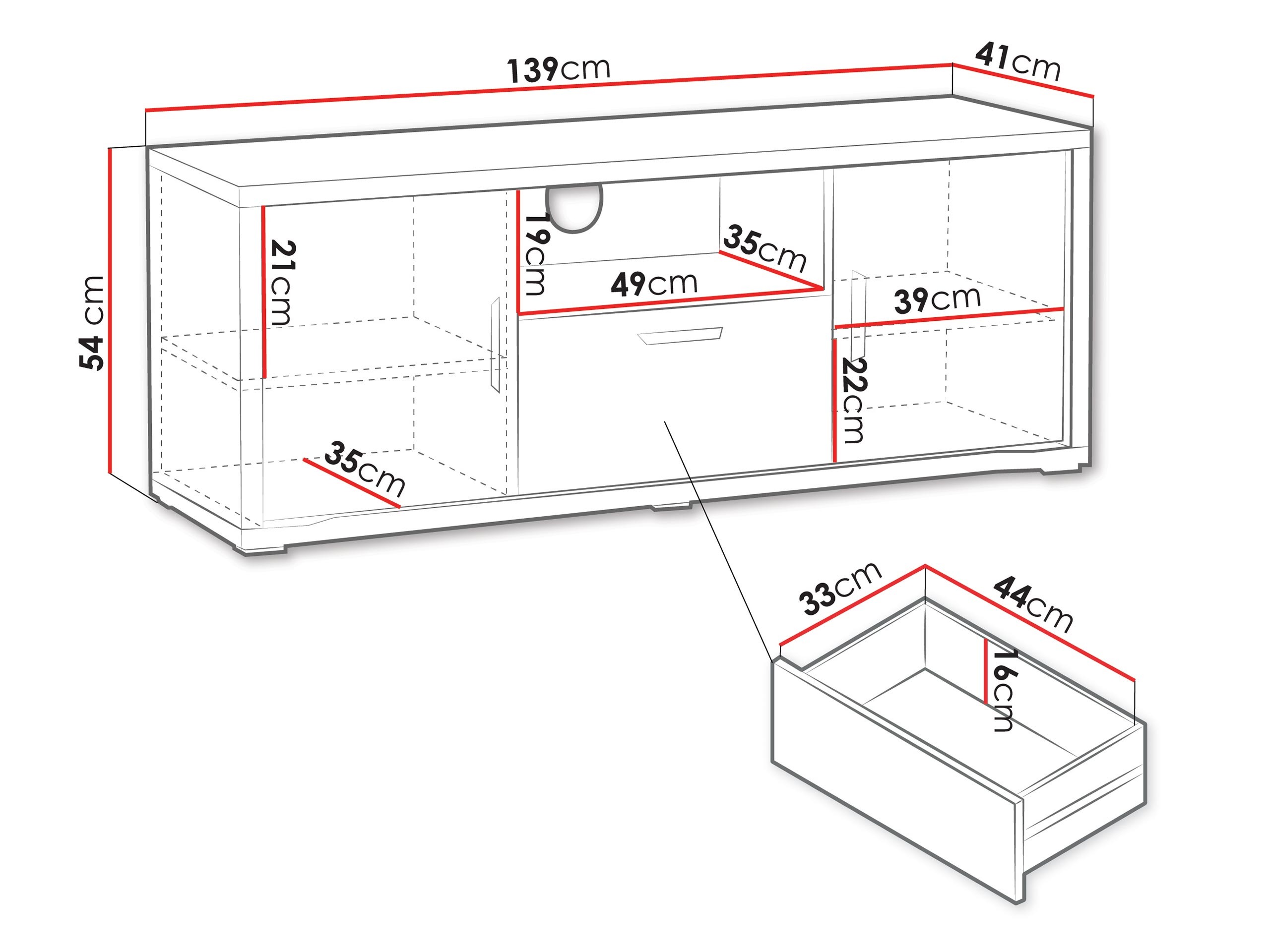 ТВ шкаф Elisale 105