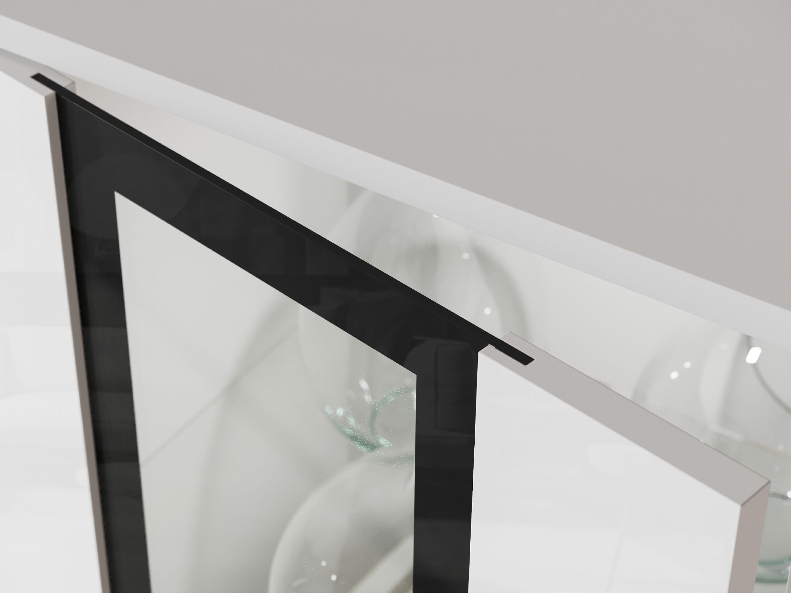 Комплект за хол Torcame 103 (Бял + Бял гланц)