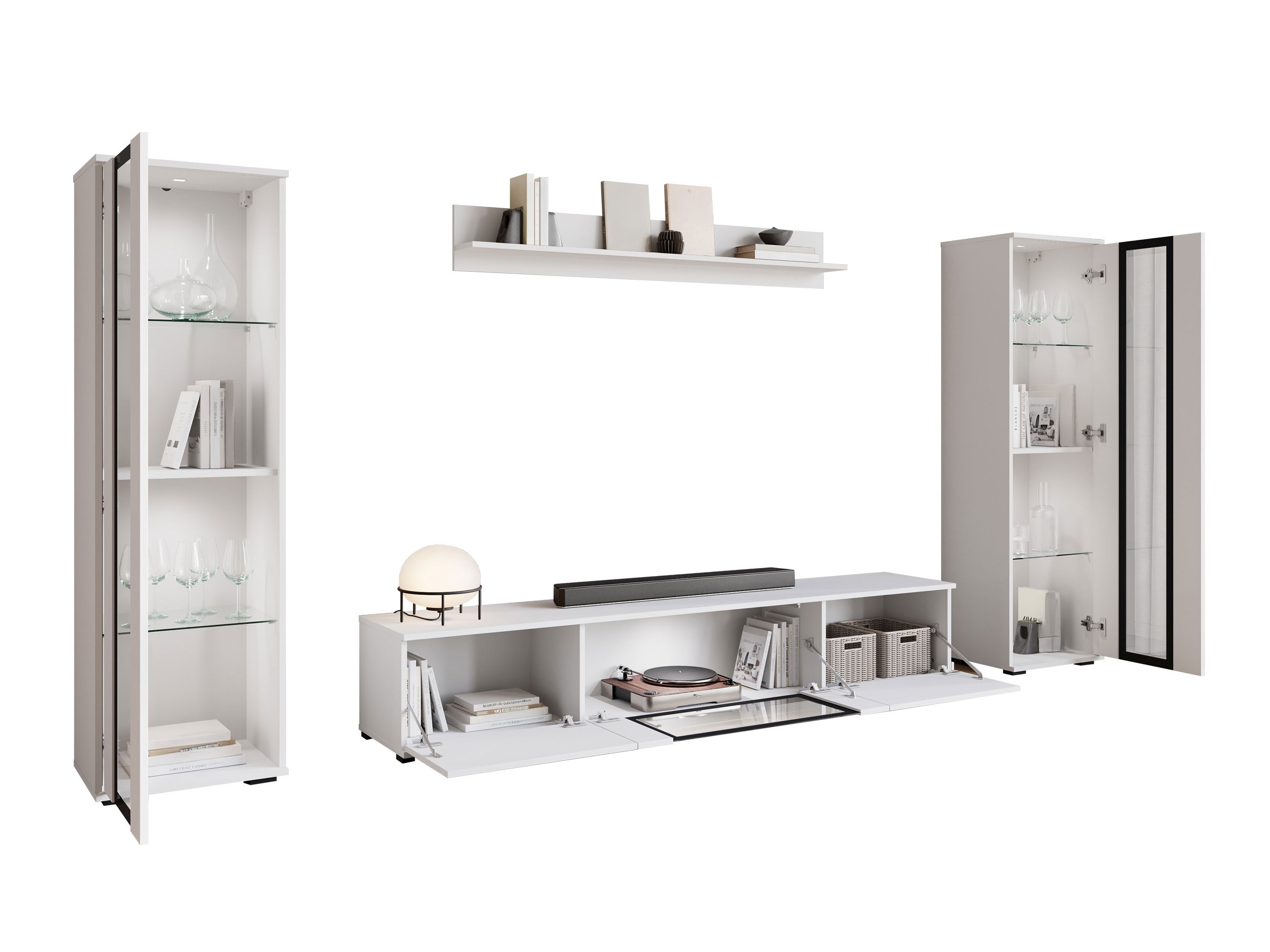 Комплект за хол Torcame 103 (Черен)