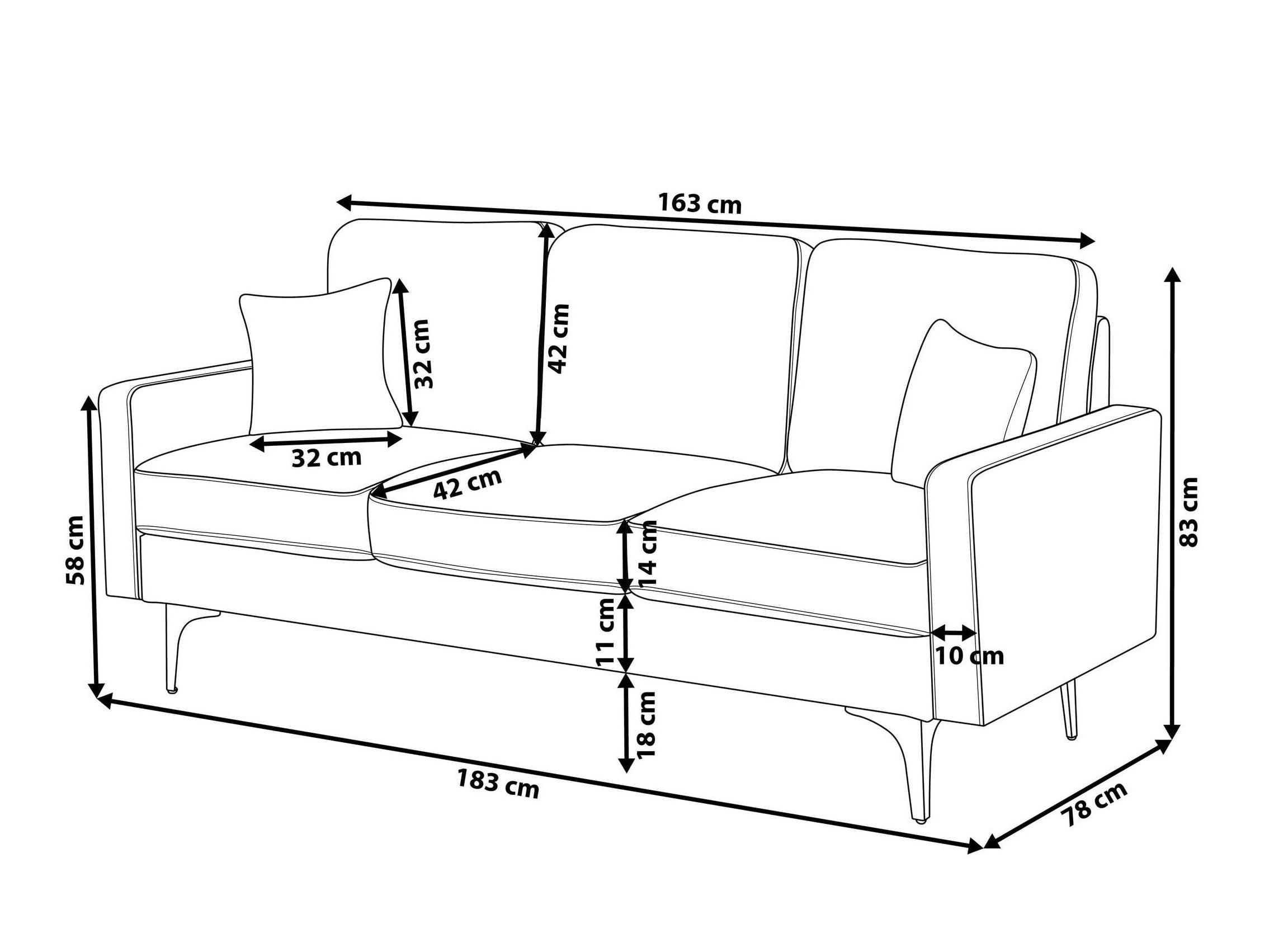 Диван Berwyn 1258 (Светло бежово)