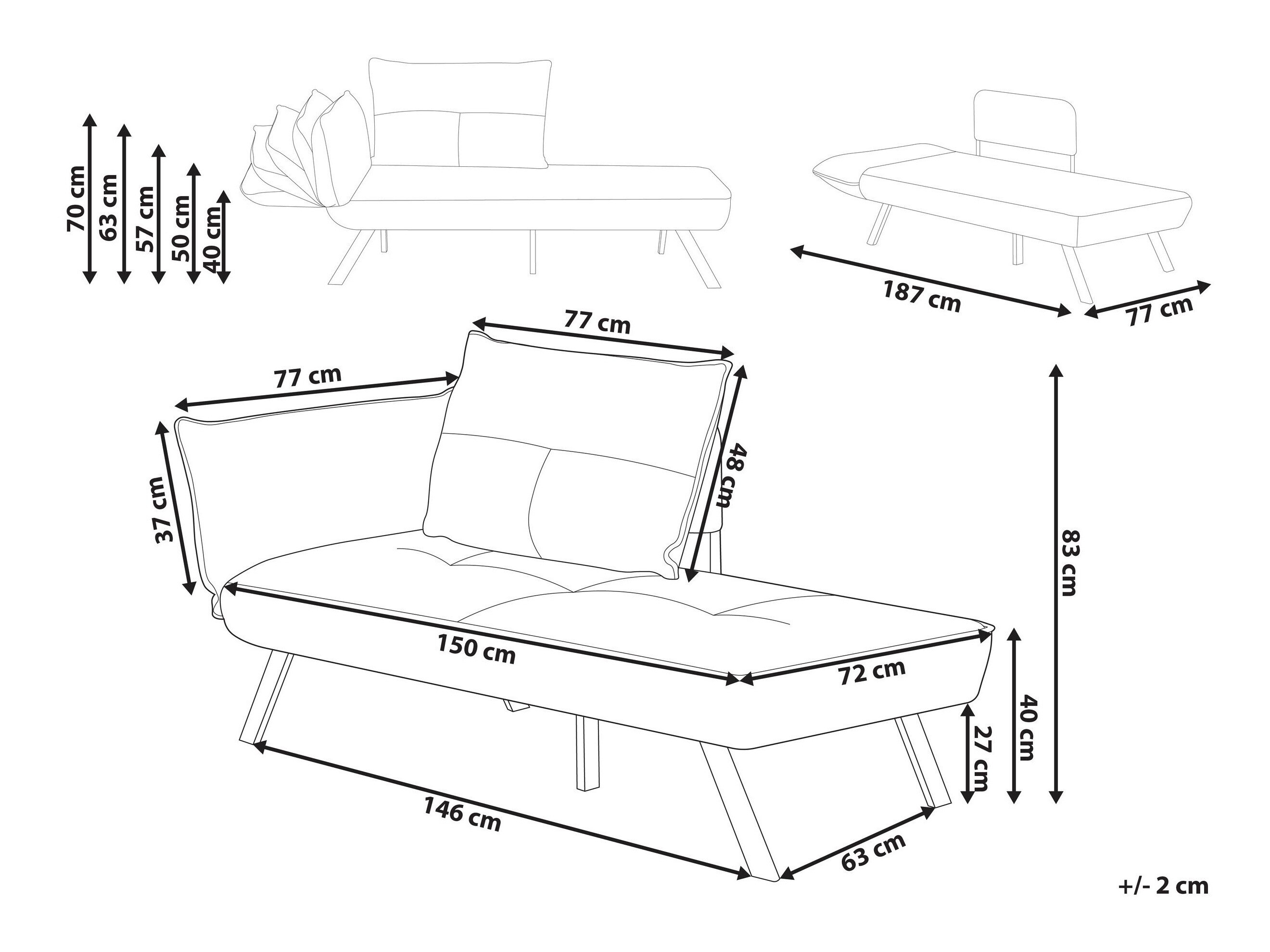 Кушетка Berwyn 2968 (Зелен)