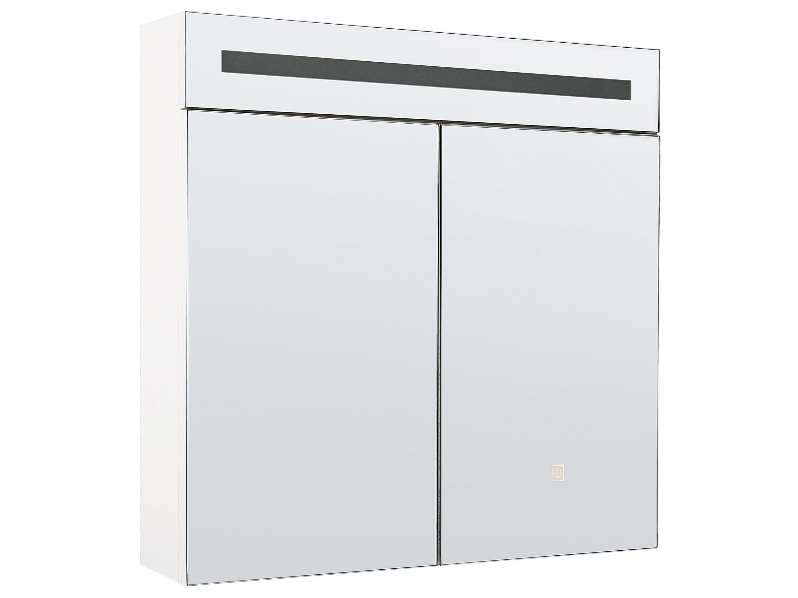 Шкаф за баня с огледало Berwyn 2154 (Бял)