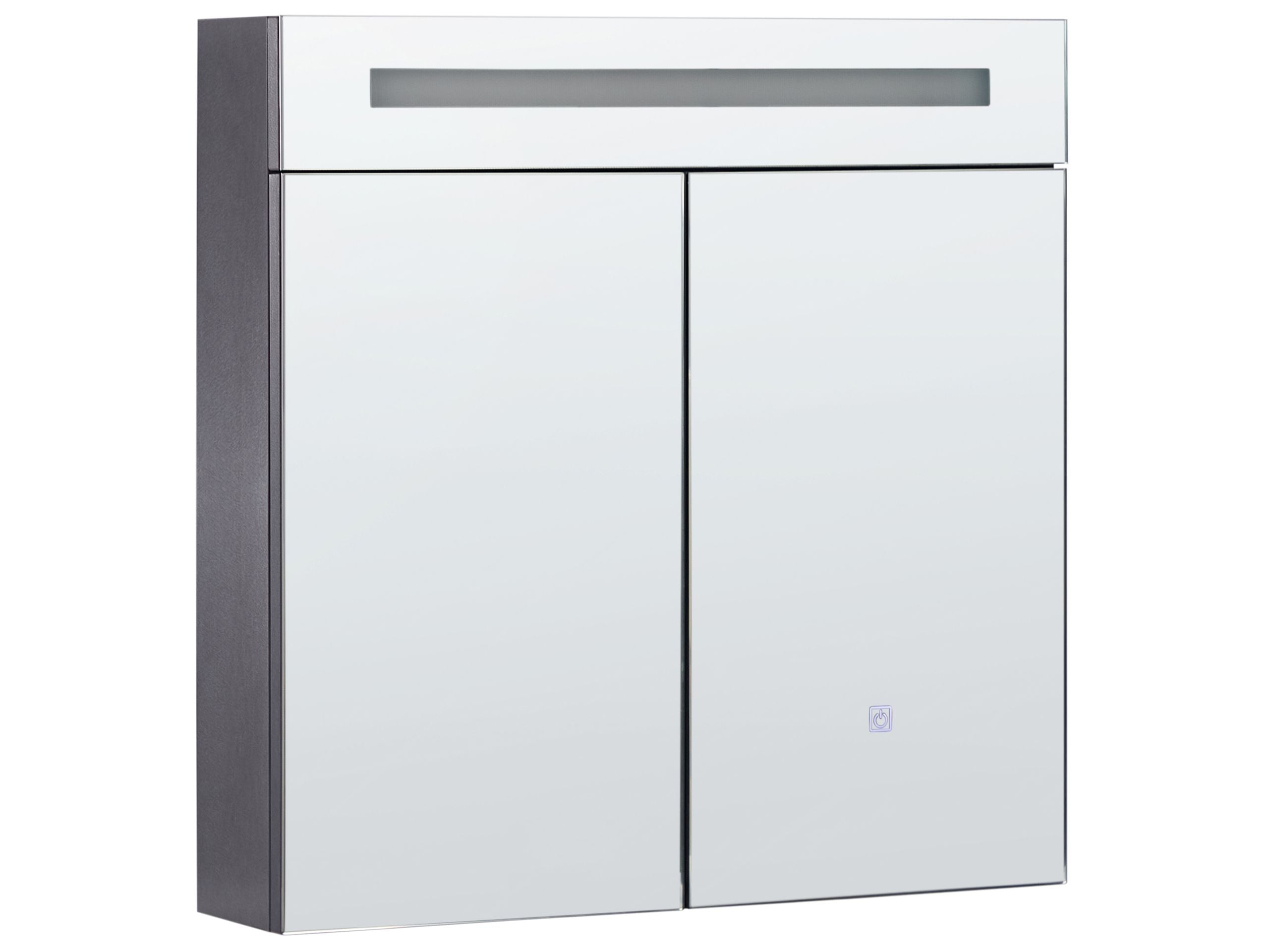 Шкаф за баня с огледало Berwyn 2154 (Черен)