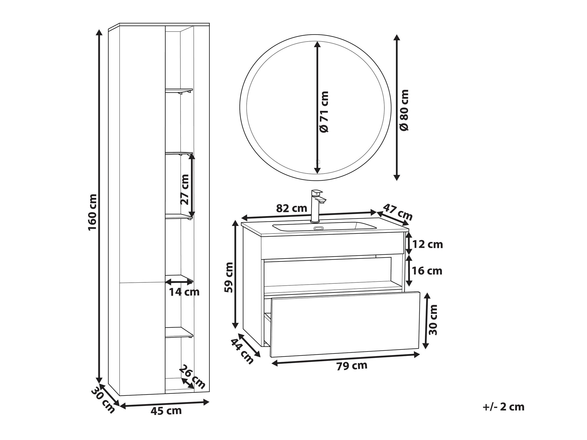 Комплект за баня Berwyn 2995